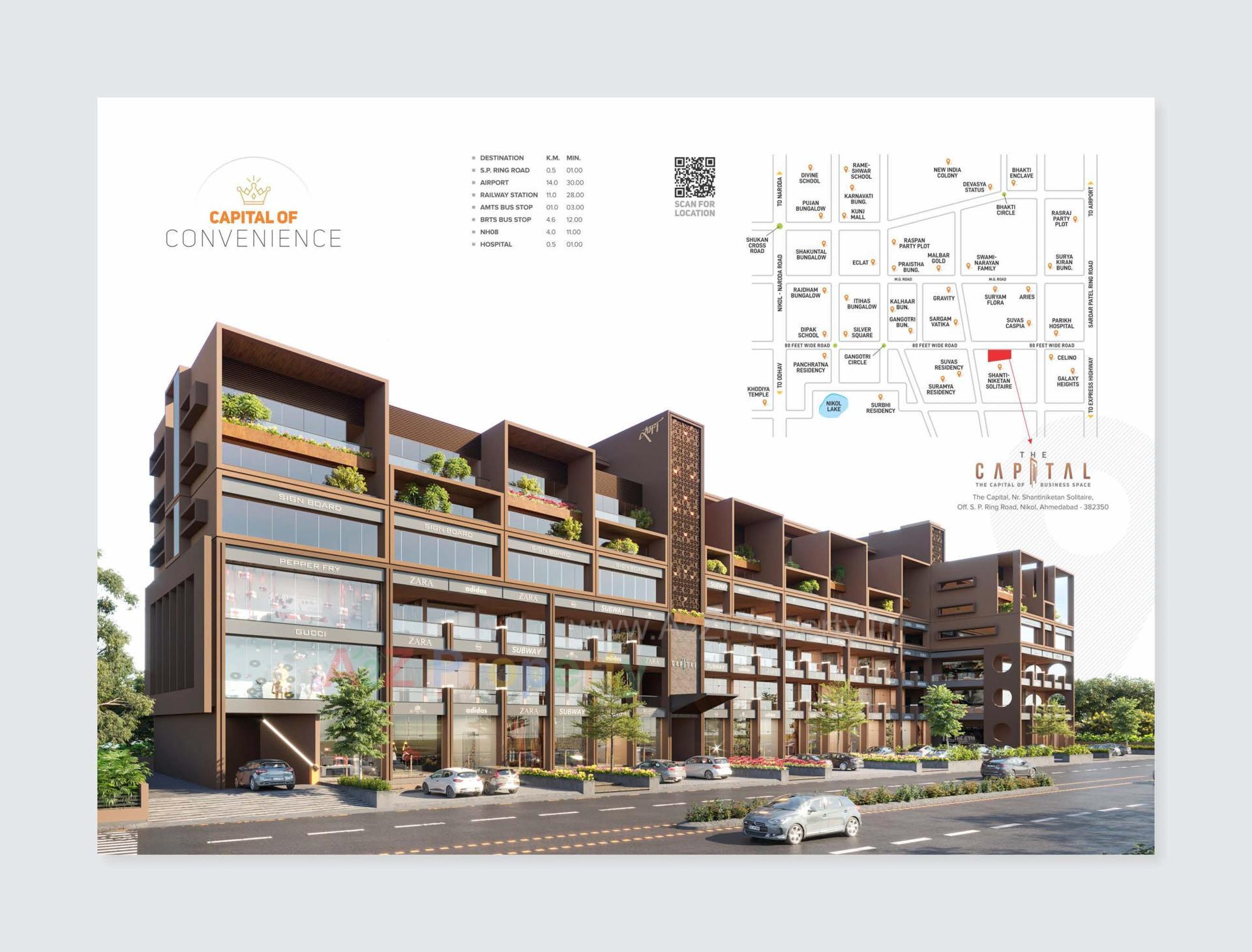 3D Elevation of real estate project The Capital located at Nikol, Ahmedabad, Gujarat