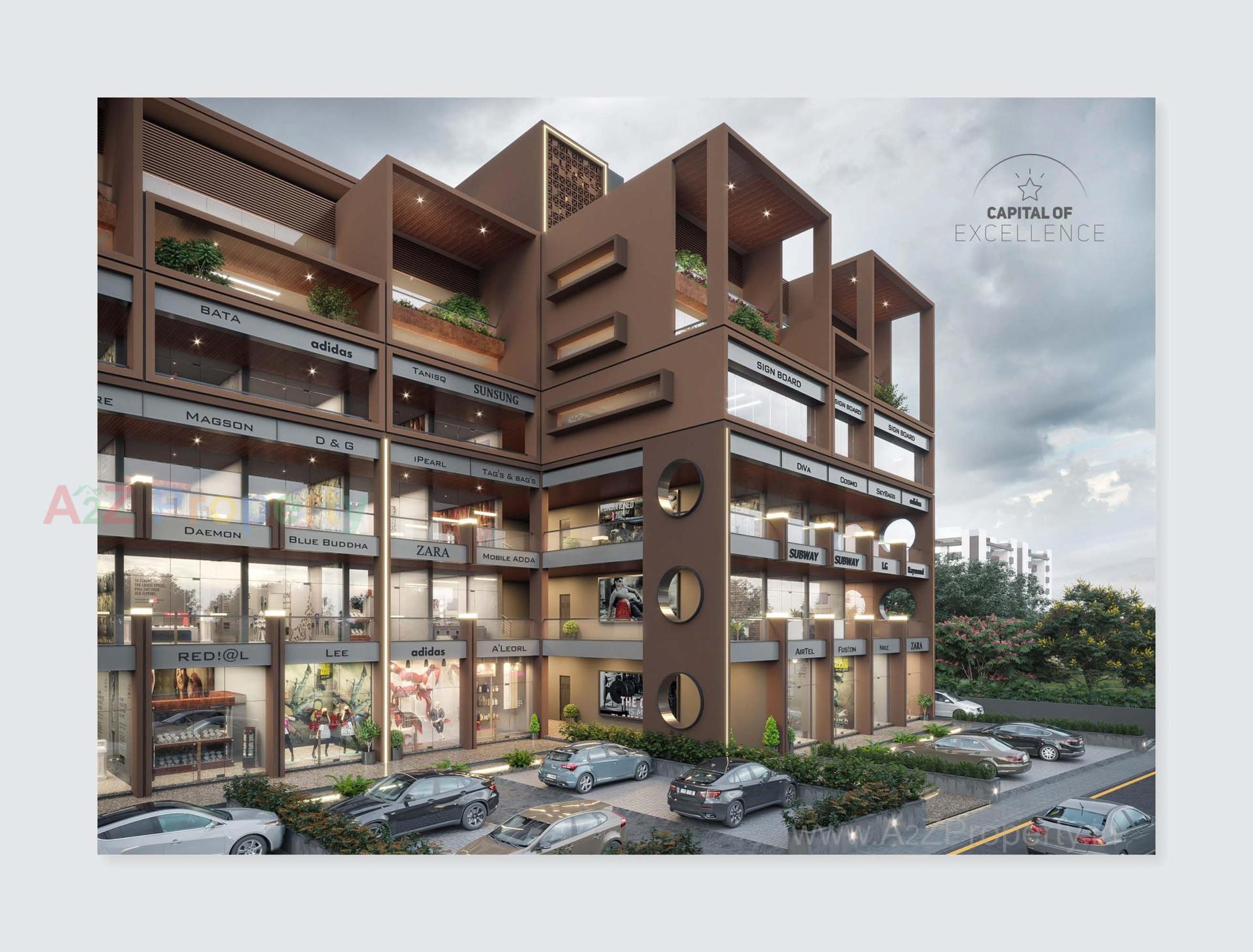 3D Elevation of real estate project The Capital located at Nikol, Ahmedabad, Gujarat