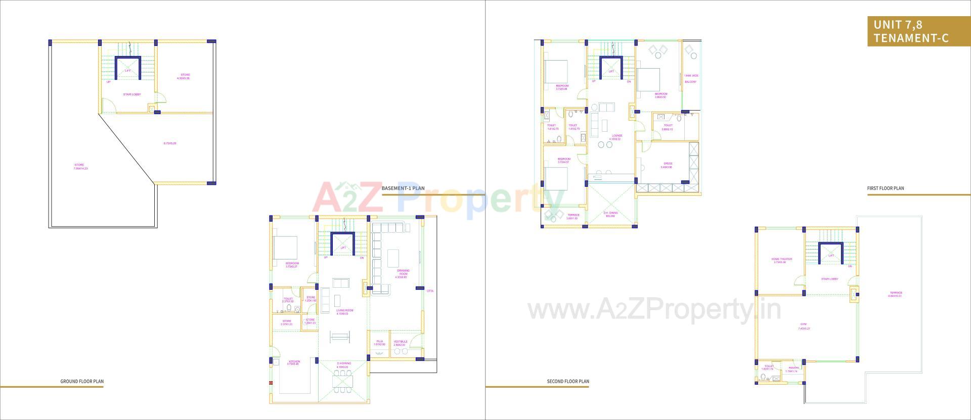 Layout of real estate project The Castle located at Chharodi, Ahmedabad, Gujarat