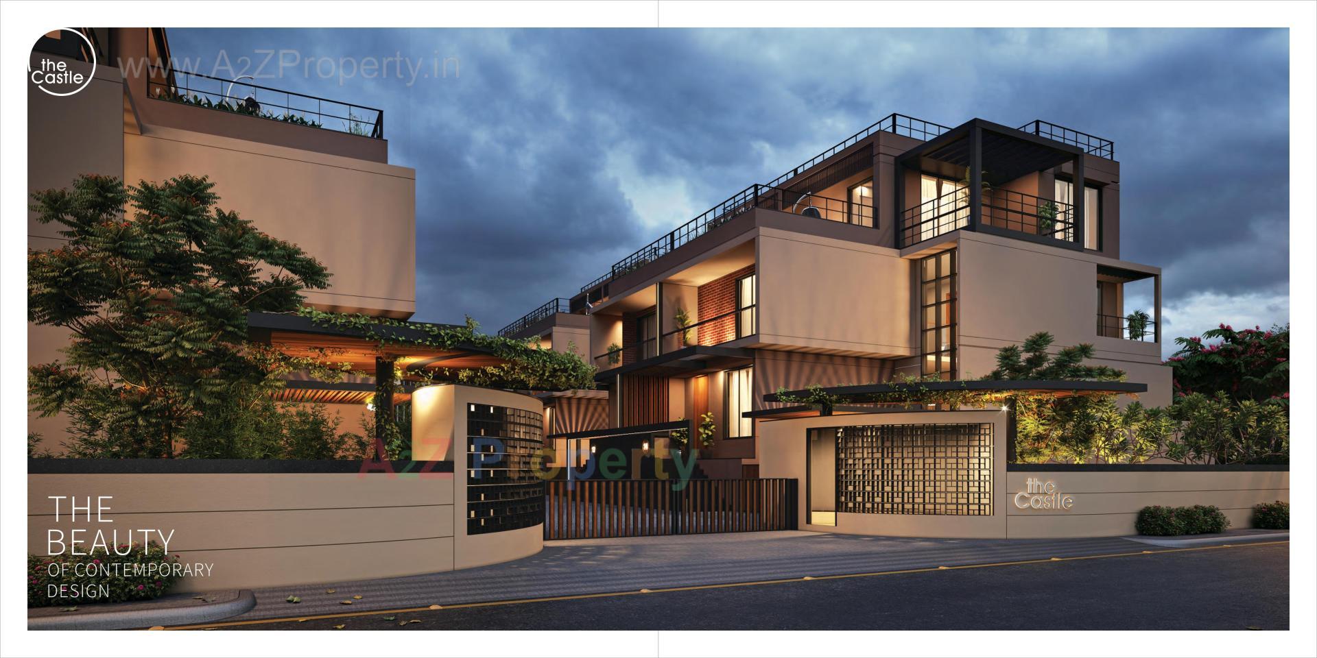 3D Elevation of real estate project The Castle located at Chharodi, Ahmedabad, Gujarat