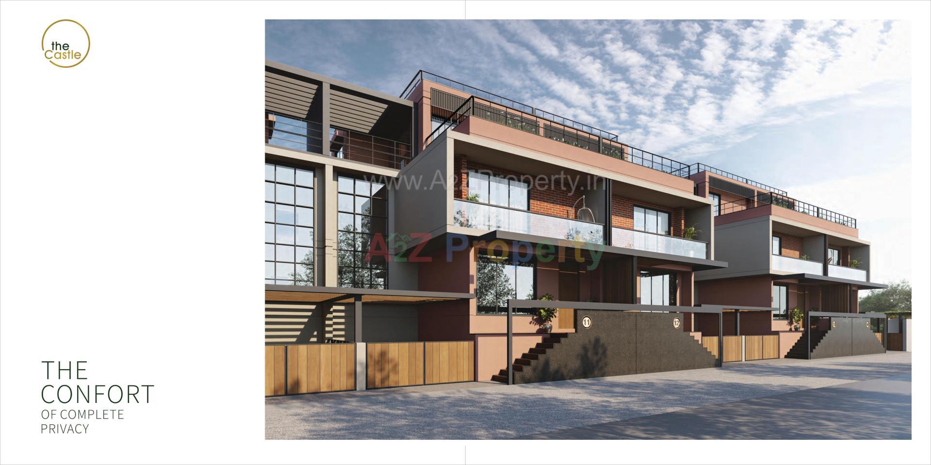 3D Elevation of real estate project The Castle located at Chharodi, Ahmedabad, Gujarat