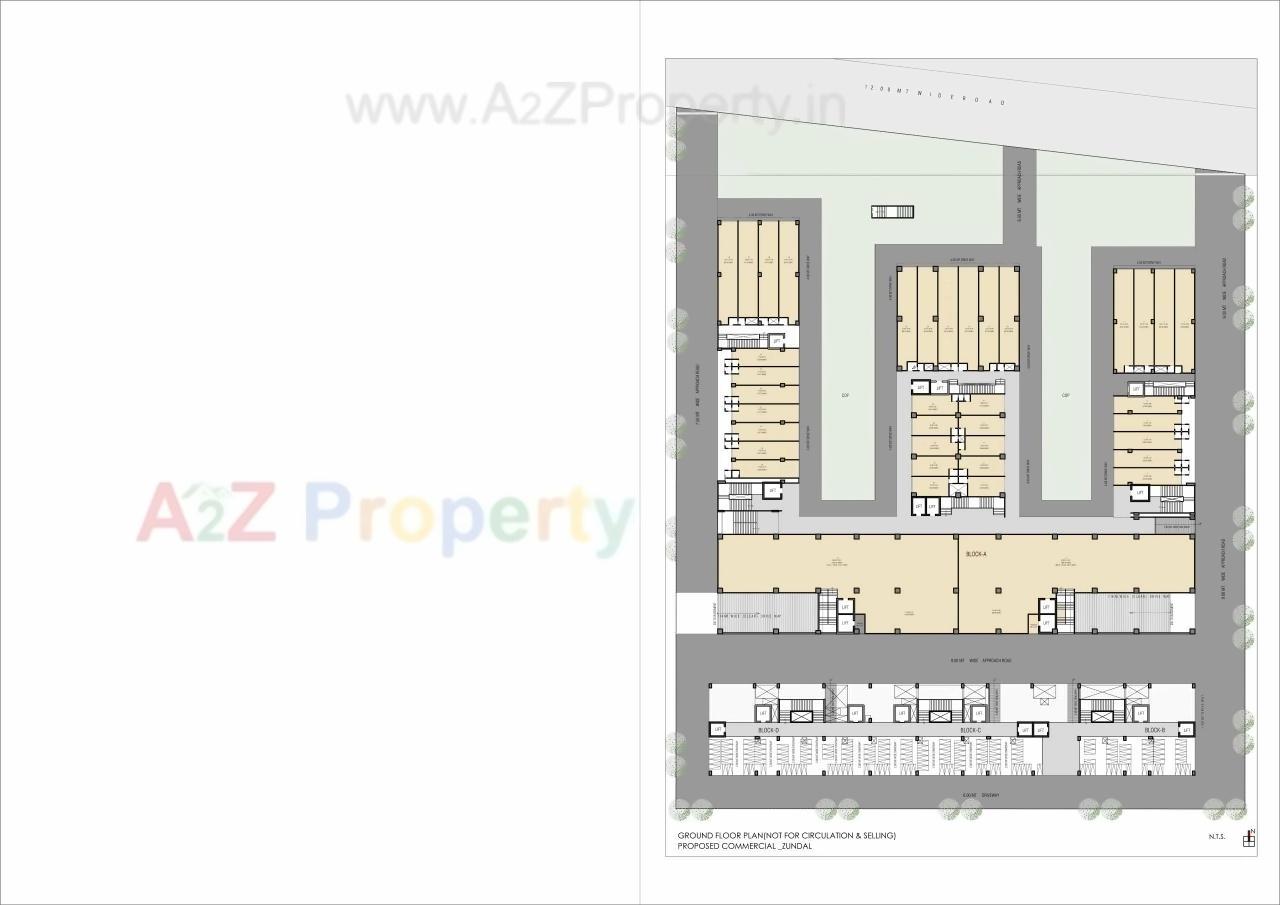 Layout of real estate project The Cbd located at Zundal, Ahmedabad, Gujarat