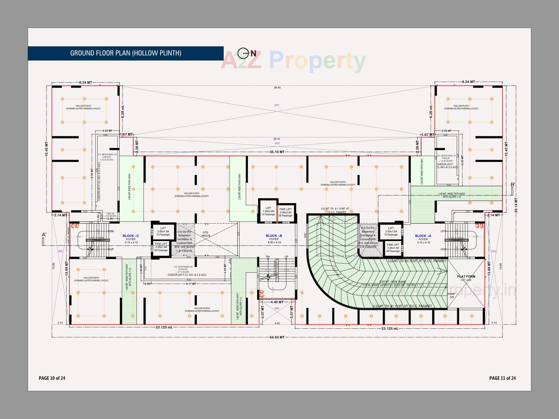 Layout of real estate project The Cluster located at Nikol, Ahmedabad, Gujarat