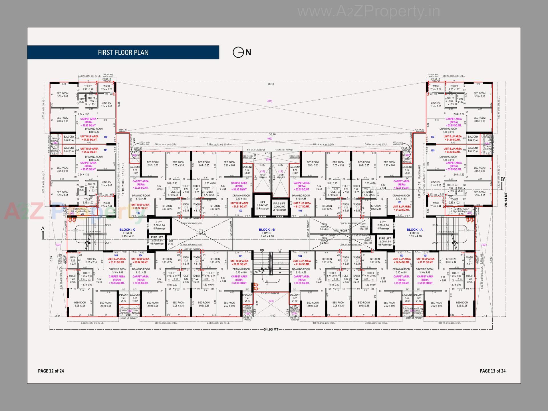 Layout of real estate project The Cluster located at Nikol, Ahmedabad, Gujarat