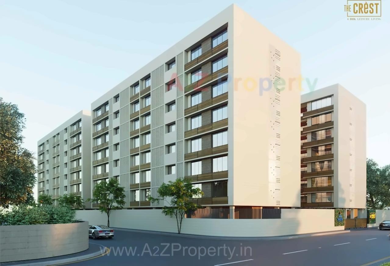 3D Elevation of real estate project The Crest located at Nikol, Ahmedabad, Gujarat