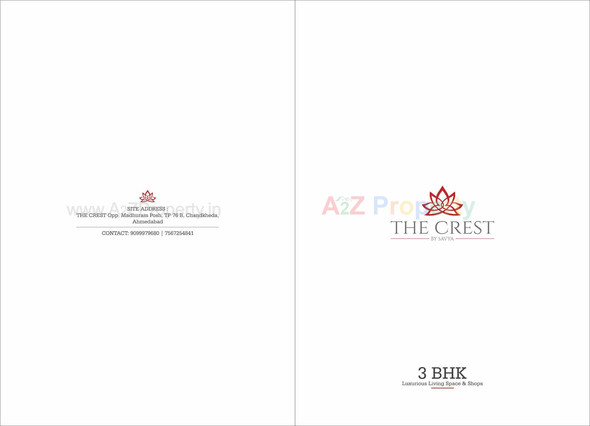  of real estate project The Crest located at Chandkheda, Ahmedabad, Gujarat