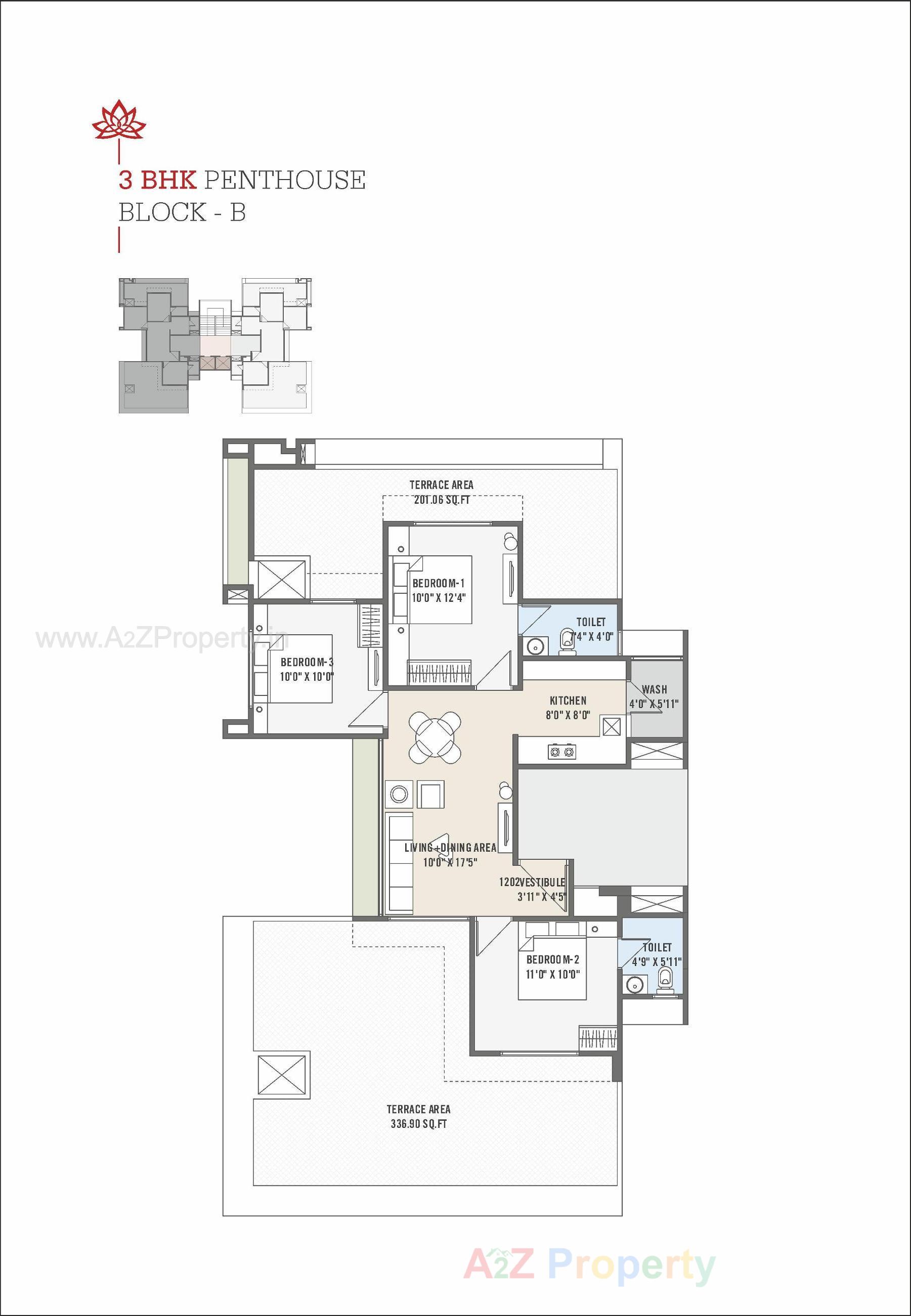 Layout of real estate project The Crest located at Chandkheda, Ahmedabad, Gujarat