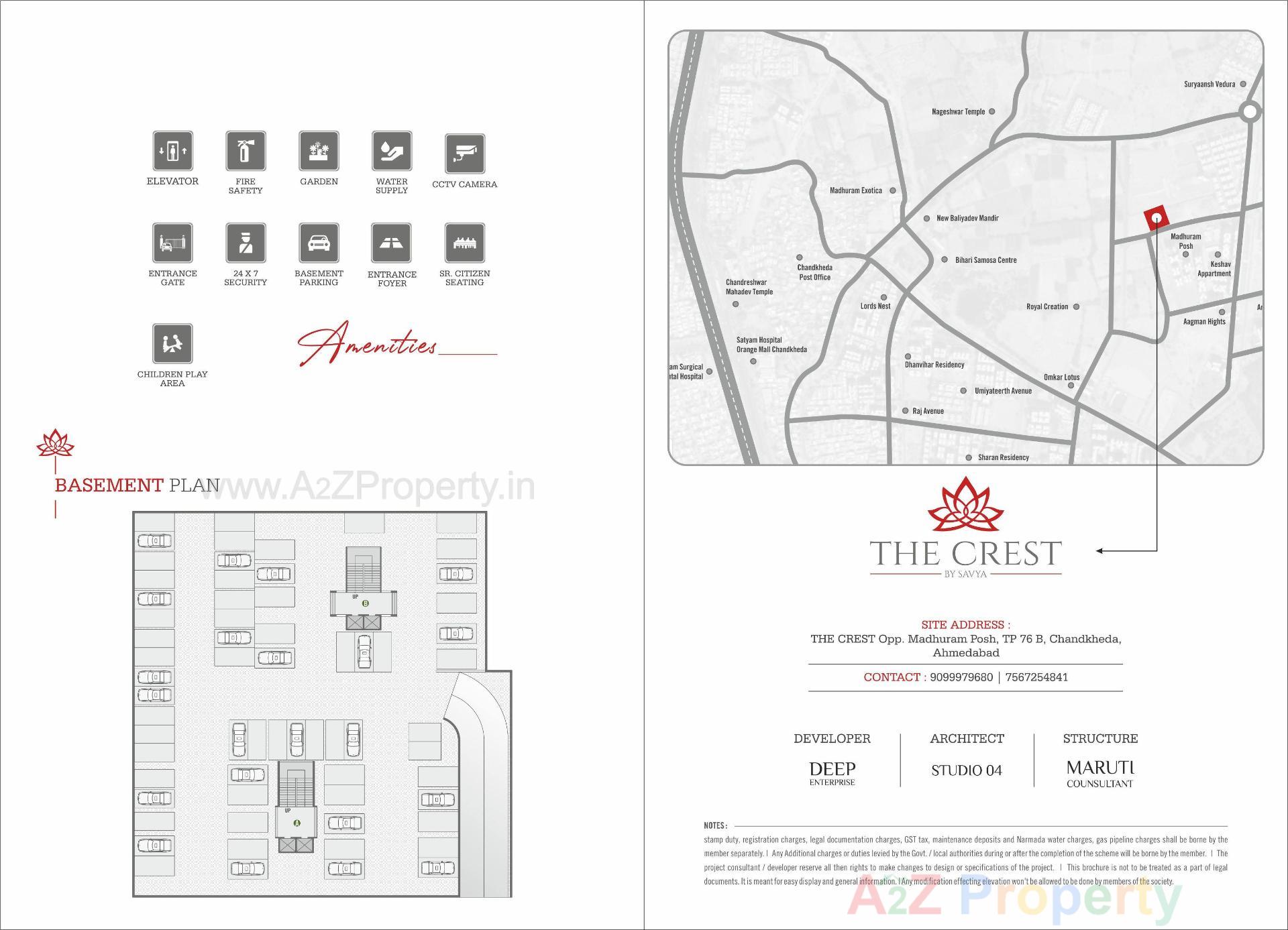  of real estate project The Crest located at Chandkheda, Ahmedabad, Gujarat