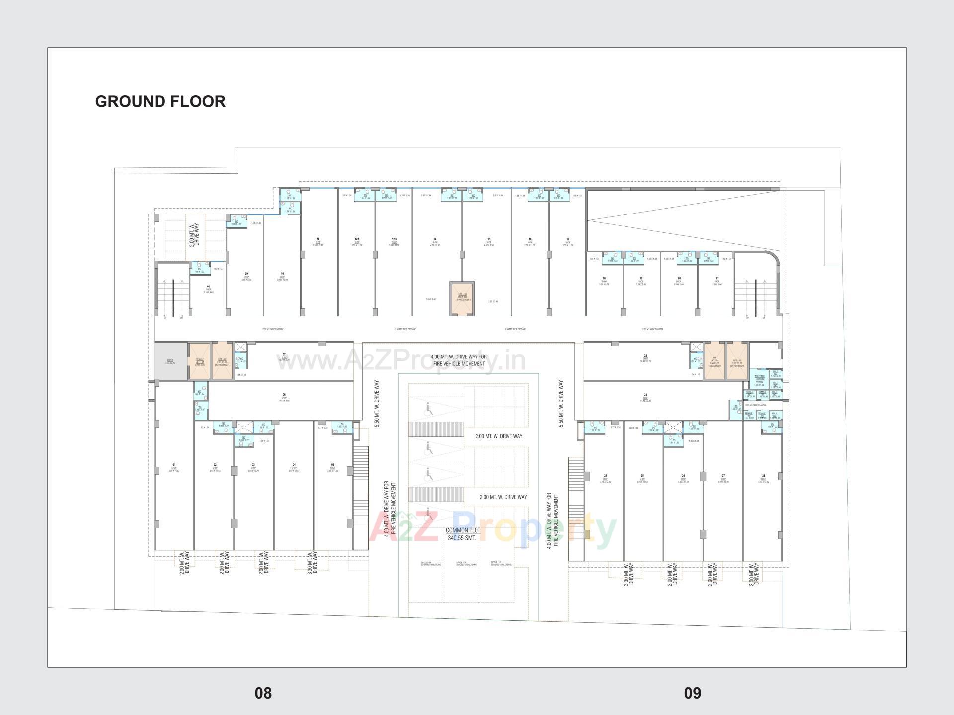 Layout of real estate project The Crown located at Nikol, Ahmedabad, Gujarat