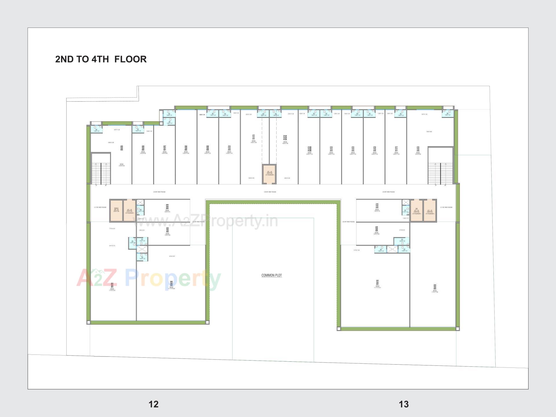 Layout of real estate project The Crown located at Nikol, Ahmedabad, Gujarat