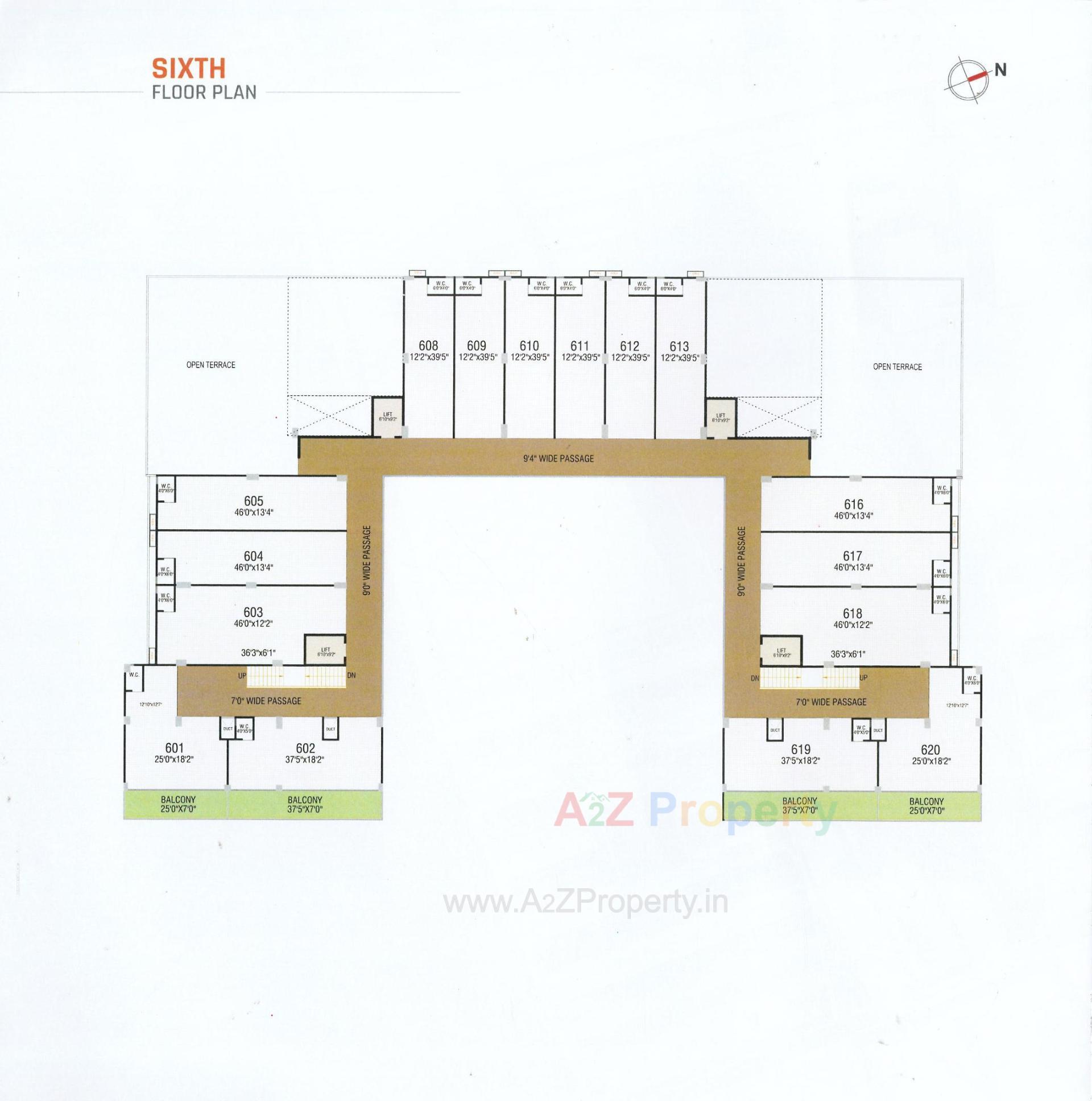 Layout of real estate project The Edge located at Nikol, Ahmedabad, Gujarat
