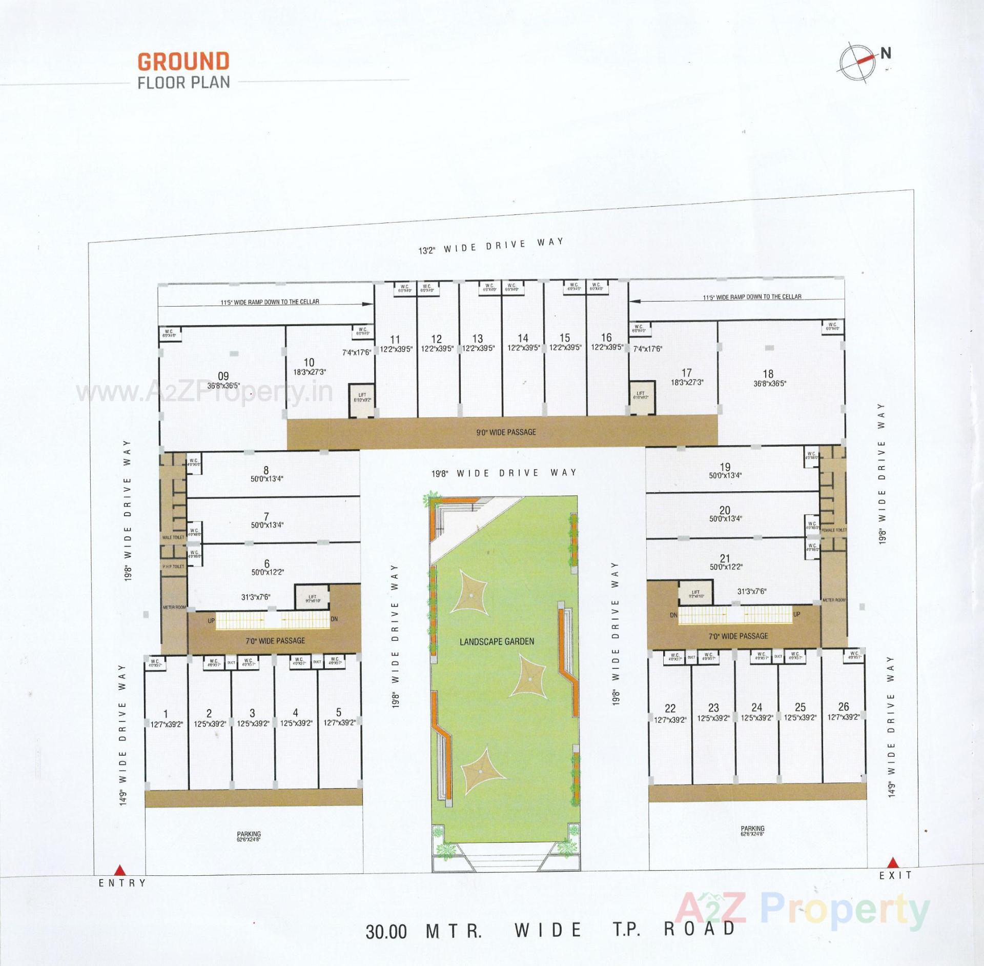 Layout of real estate project The Edge located at Nikol, Ahmedabad, Gujarat