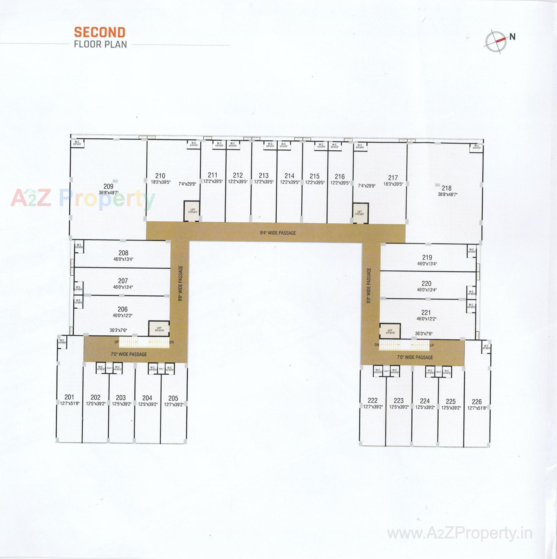 Layout of real estate project The Edge located at Nikol, Ahmedabad, Gujarat