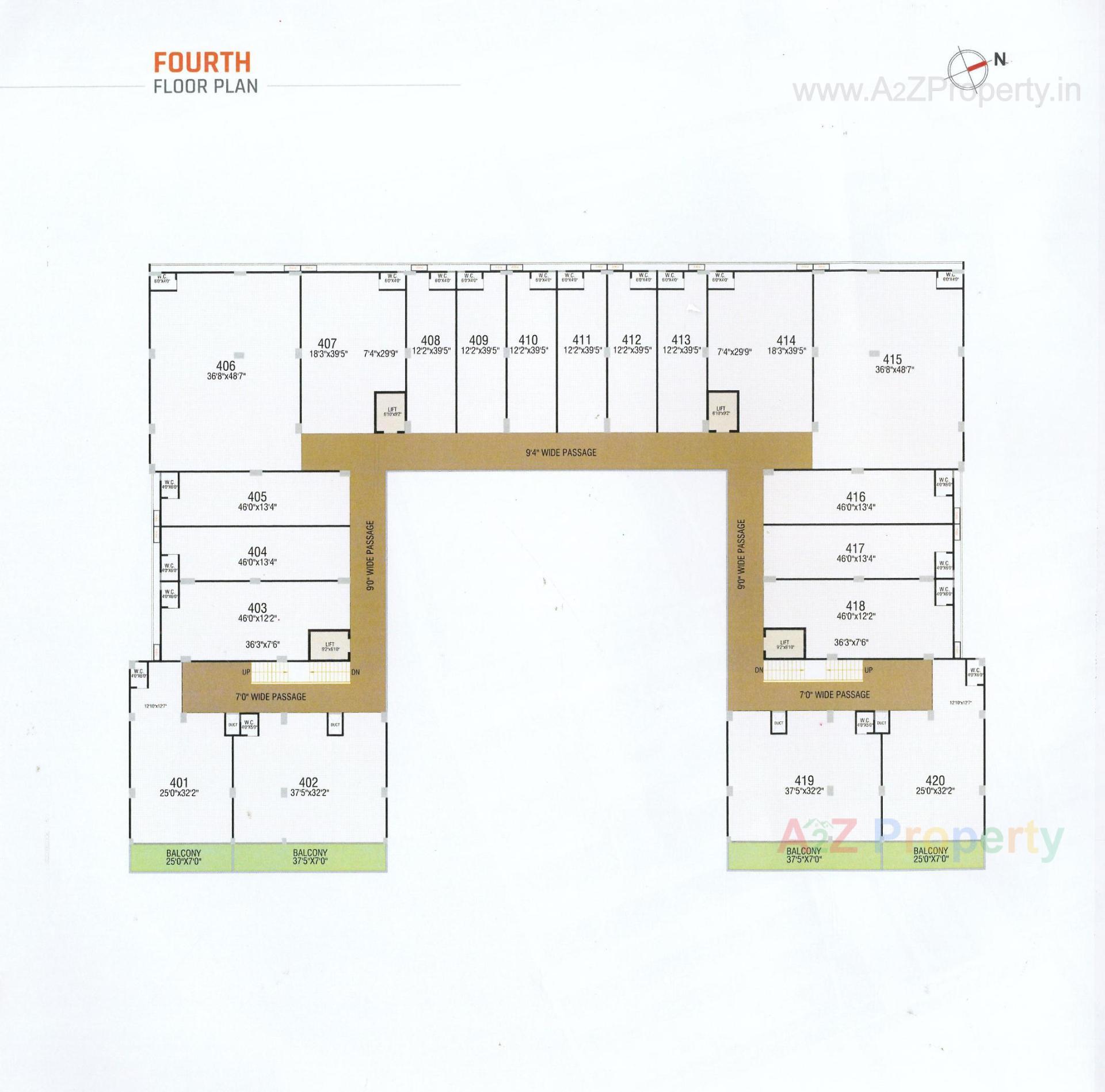 Layout of real estate project The Edge located at Nikol, Ahmedabad, Gujarat