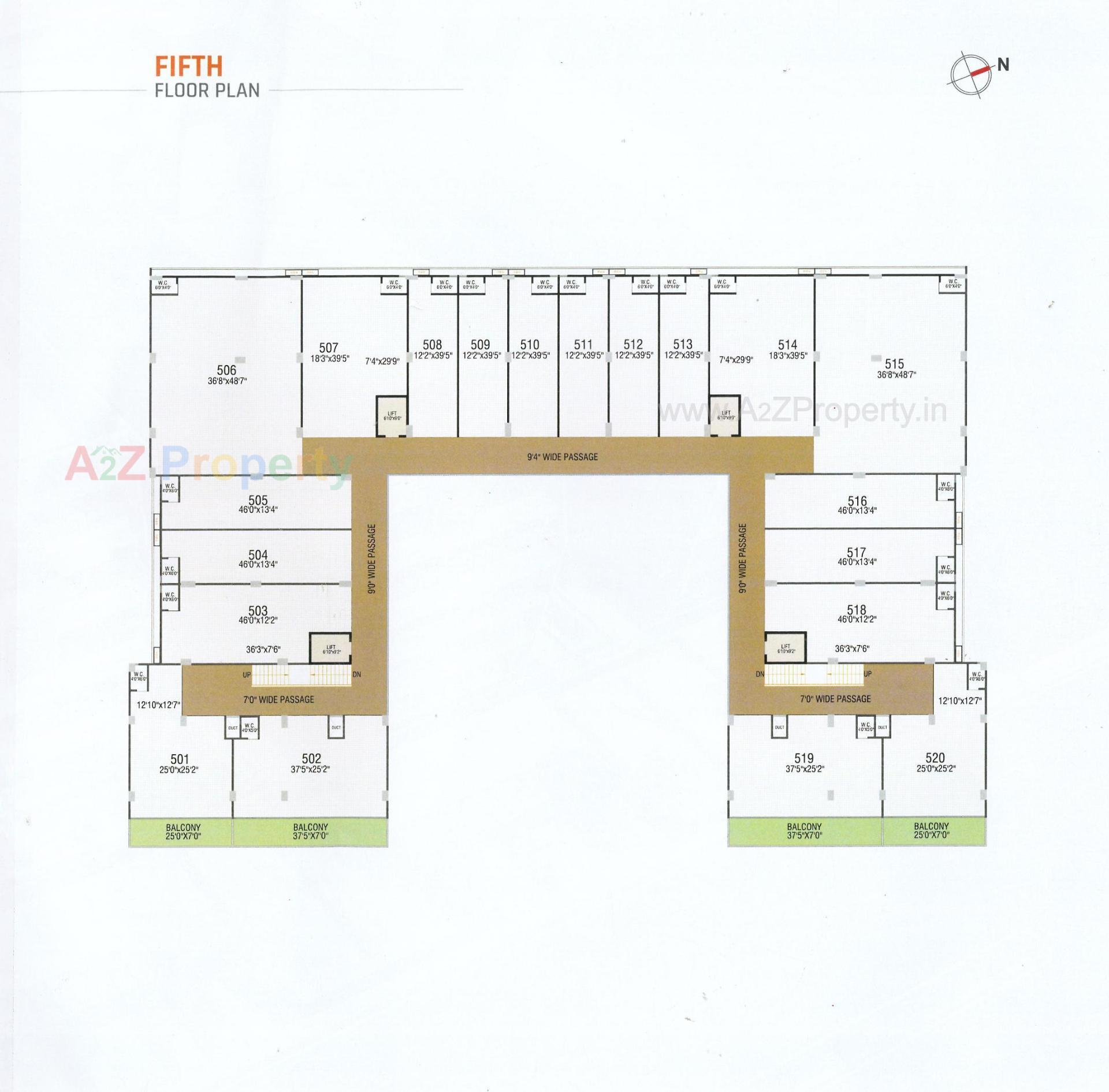 Layout of real estate project The Edge located at Nikol, Ahmedabad, Gujarat
