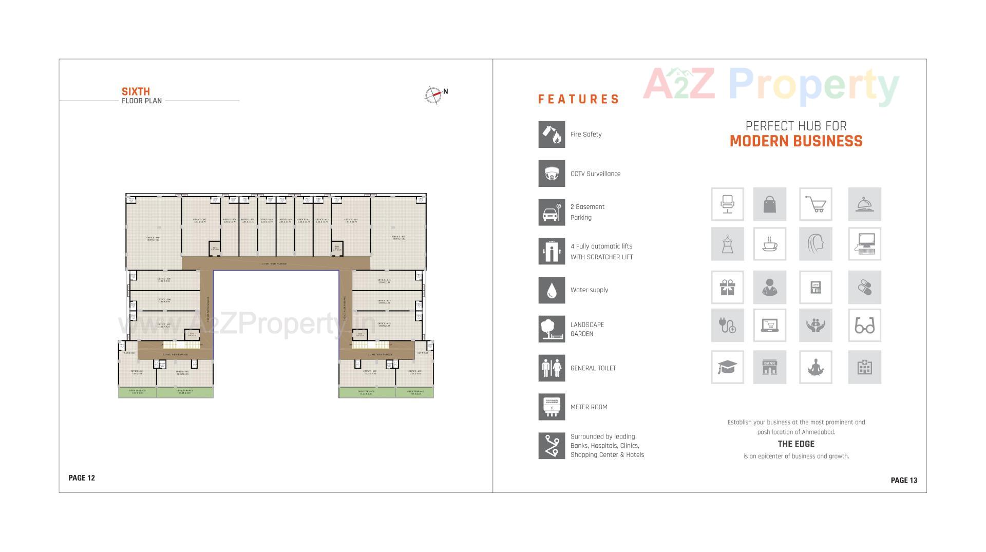 Layout of real estate project The Edge located at Nikol, Ahmedabad, Gujarat
