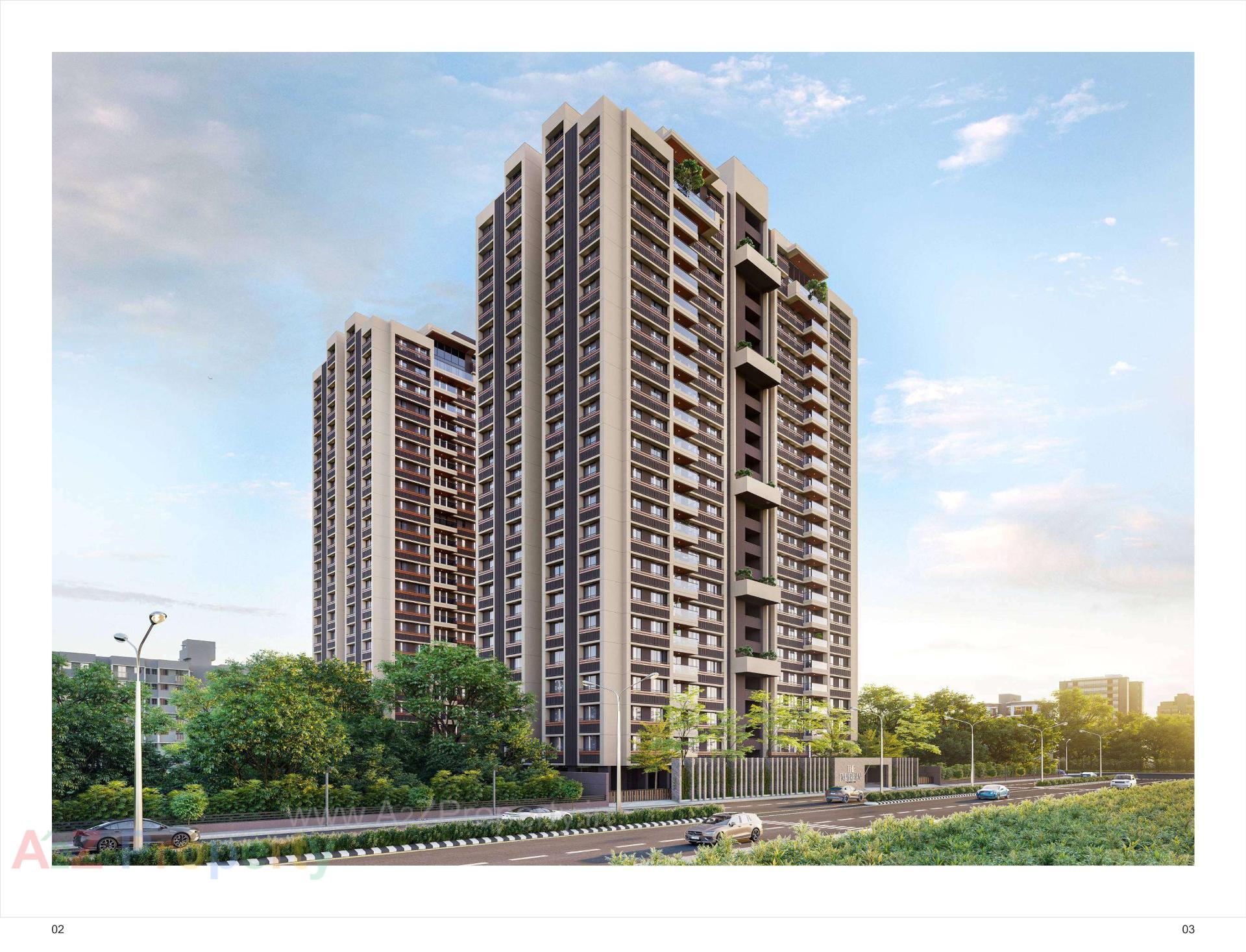 3D Elevation of real estate project The Empiirean located at Ahmedabad, Ahmedabad, Gujarat