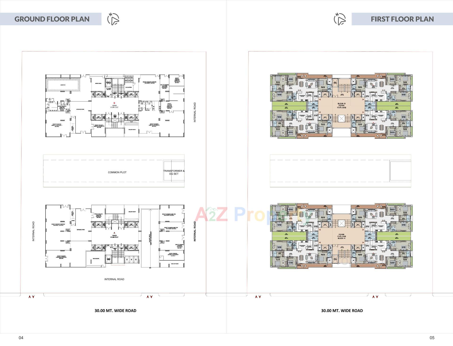 Layout of real estate project The Empiirean located at Ahmedabad, Ahmedabad, Gujarat