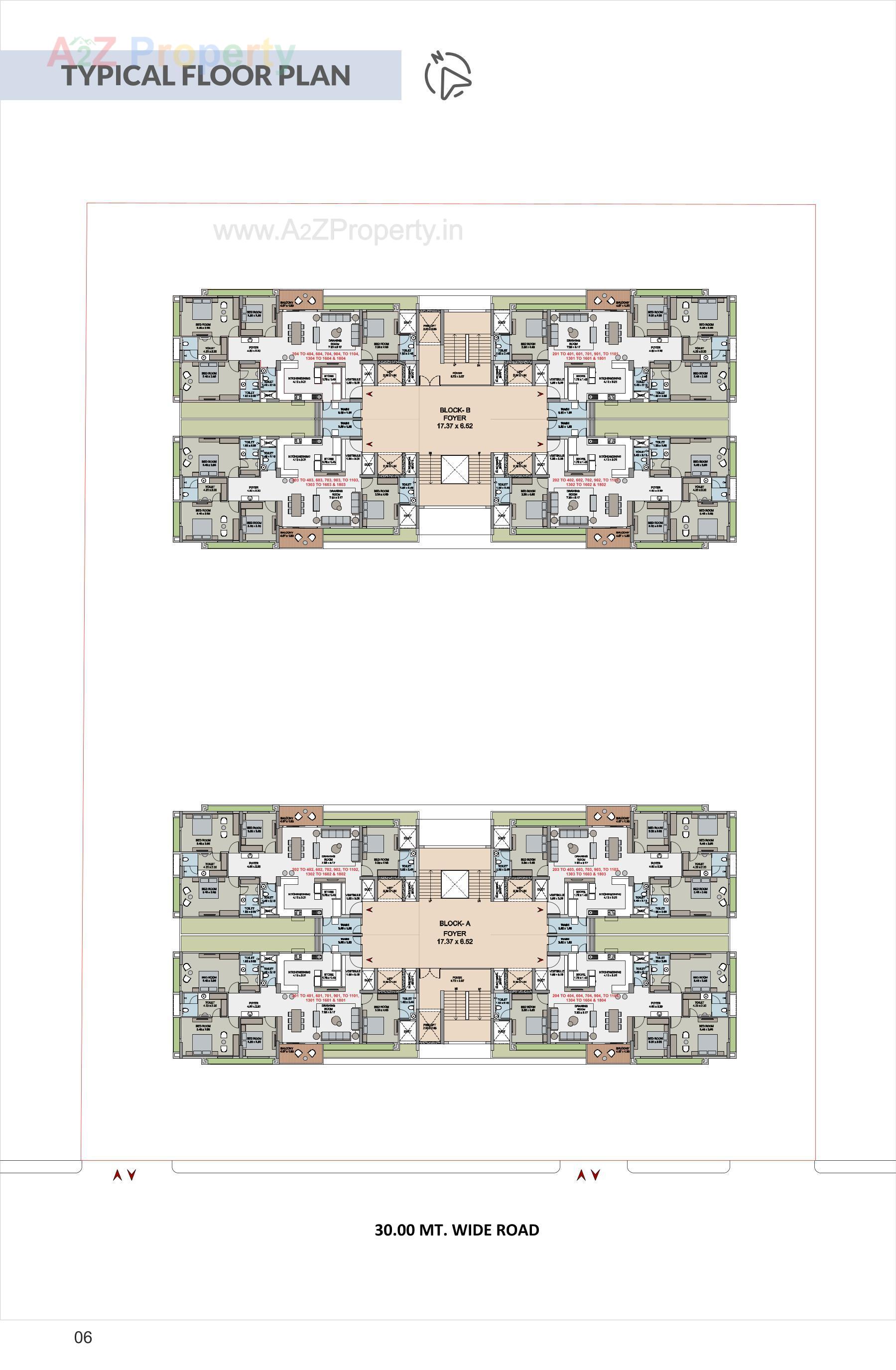 Layout of real estate project The Empiirean located at Ahmedabad, Ahmedabad, Gujarat