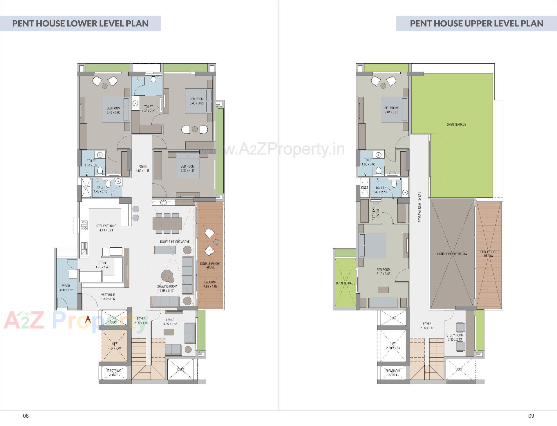 Layout of real estate project The Empiirean located at Ahmedabad, Ahmedabad, Gujarat