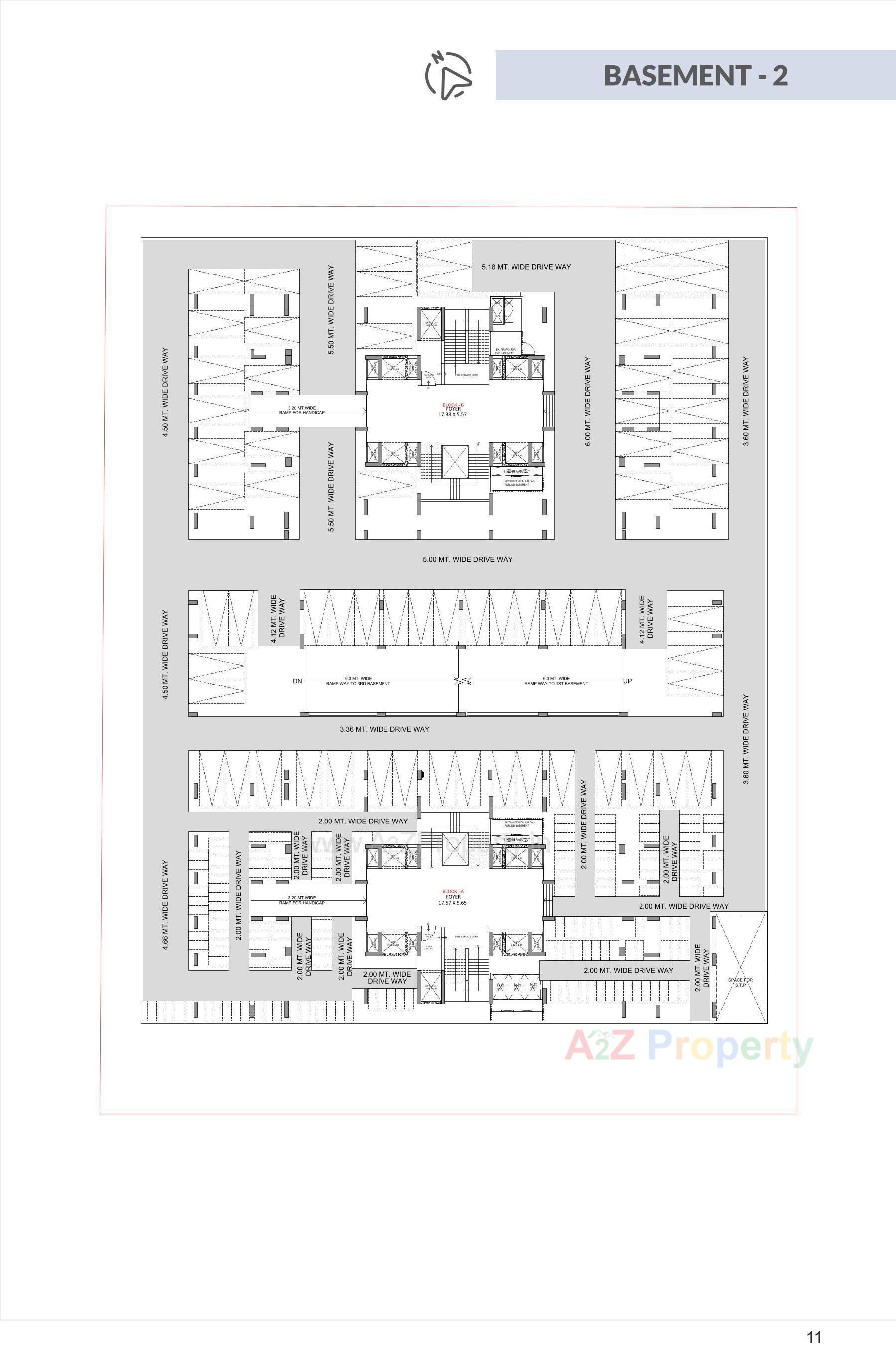 Layout of real estate project The Empiirean located at Ahmedabad, Ahmedabad, Gujarat