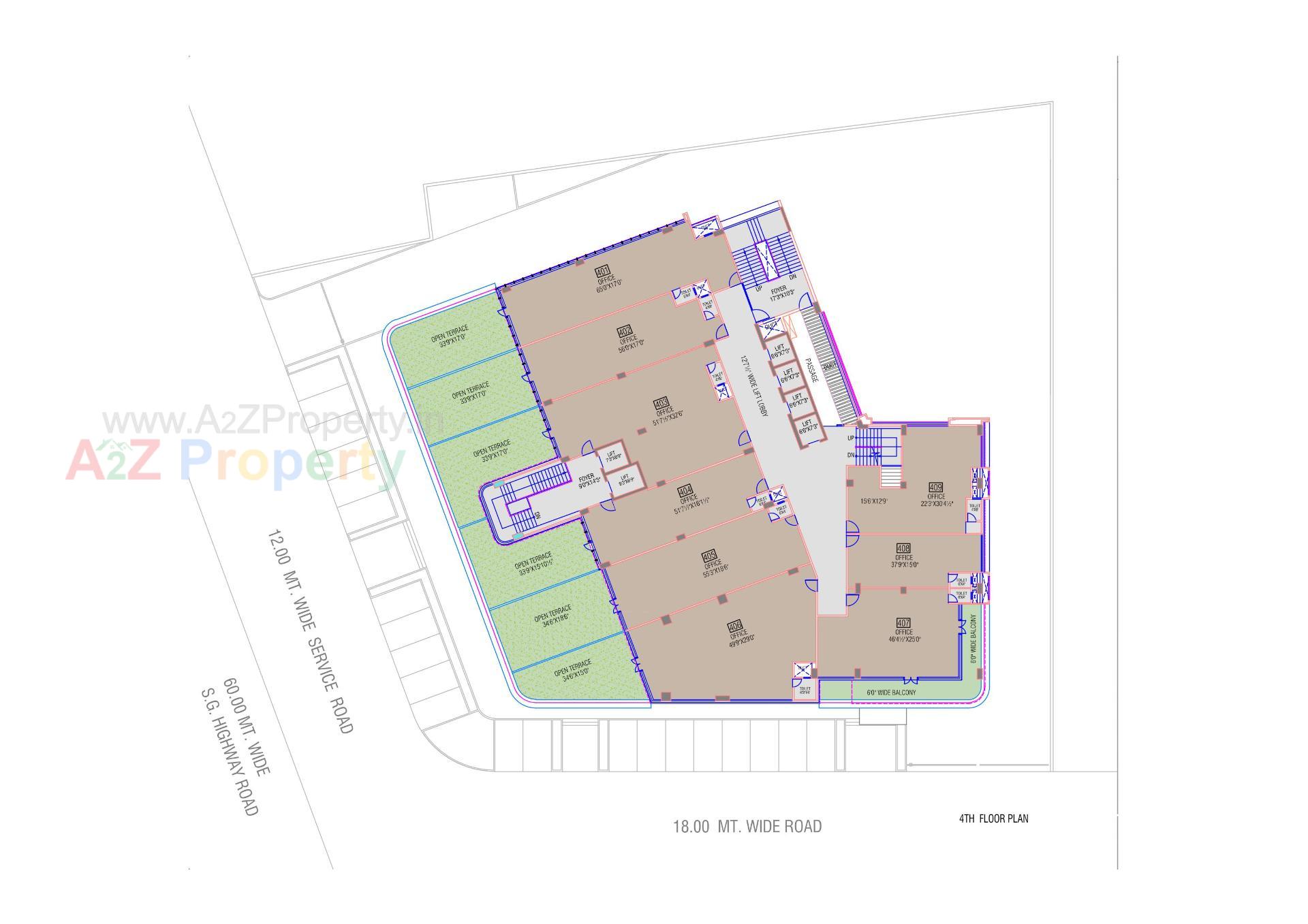 Layout of real estate project The Empire located at Sola, Ahmedabad, Gujarat