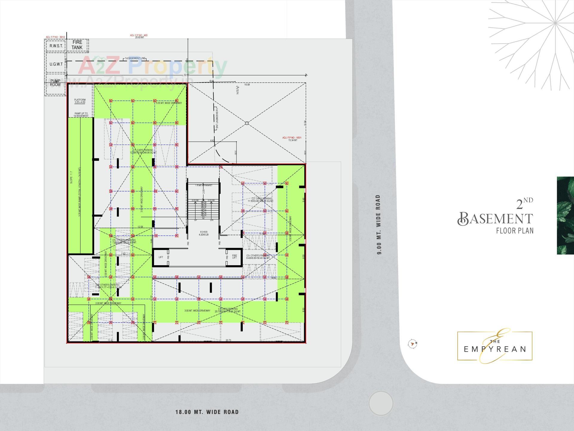 Layout of real estate project The Empyrean located at Shilaj, Ahmedabad, Gujarat