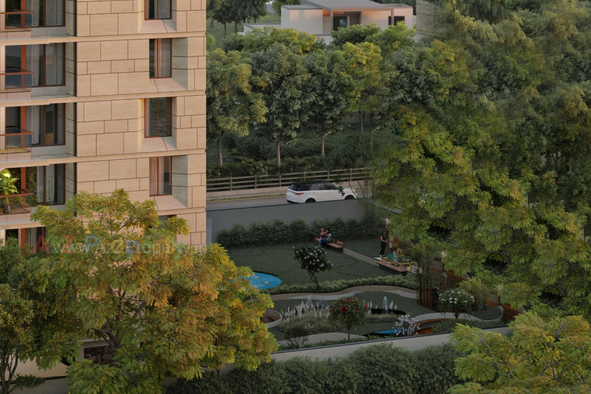 3D Elevation of real estate project The Empyrean located at Bopal, Ahmedabad, Gujarat