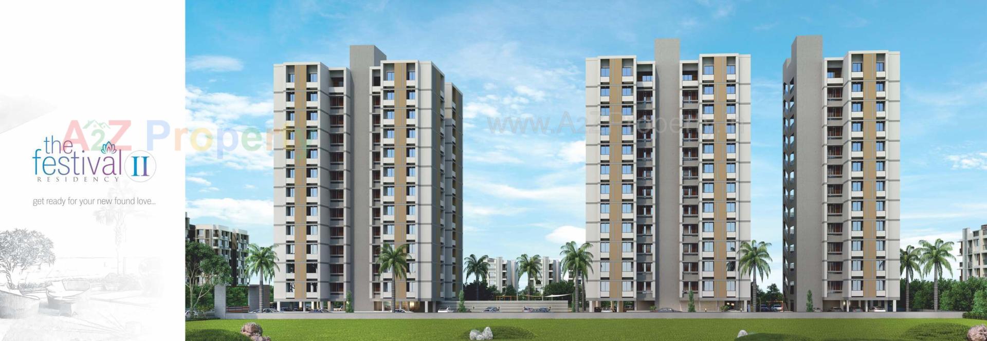 3D Elevation of real estate project The Festival Residency located at Khoraj, Ahmedabad, Gujarat