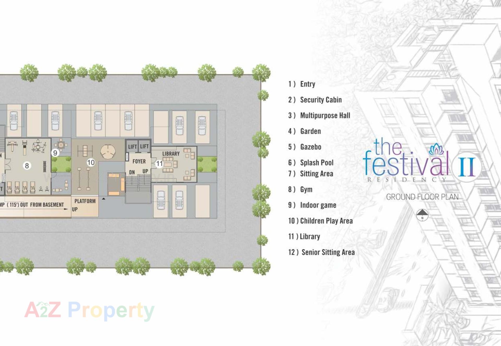 Layout of real estate project The Festival Residency located at Khoraj, Ahmedabad, Gujarat