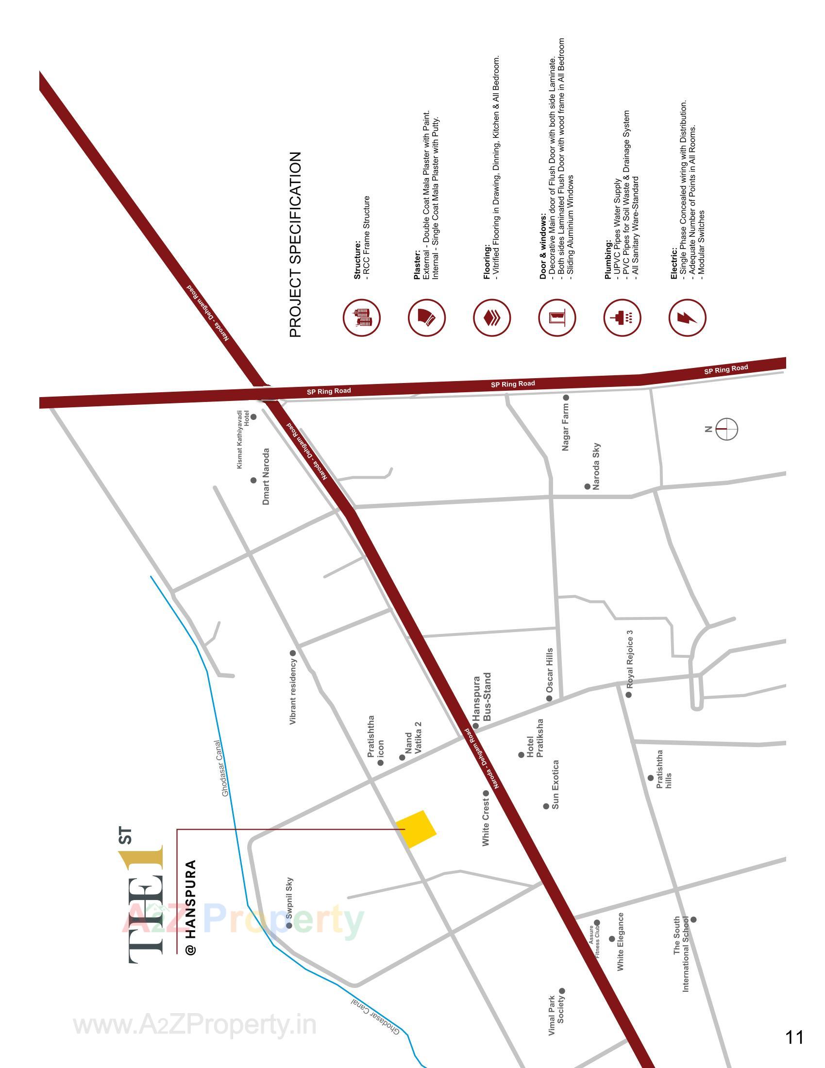  of real estate project The located at Hanspura, Ahmedabad, Gujarat