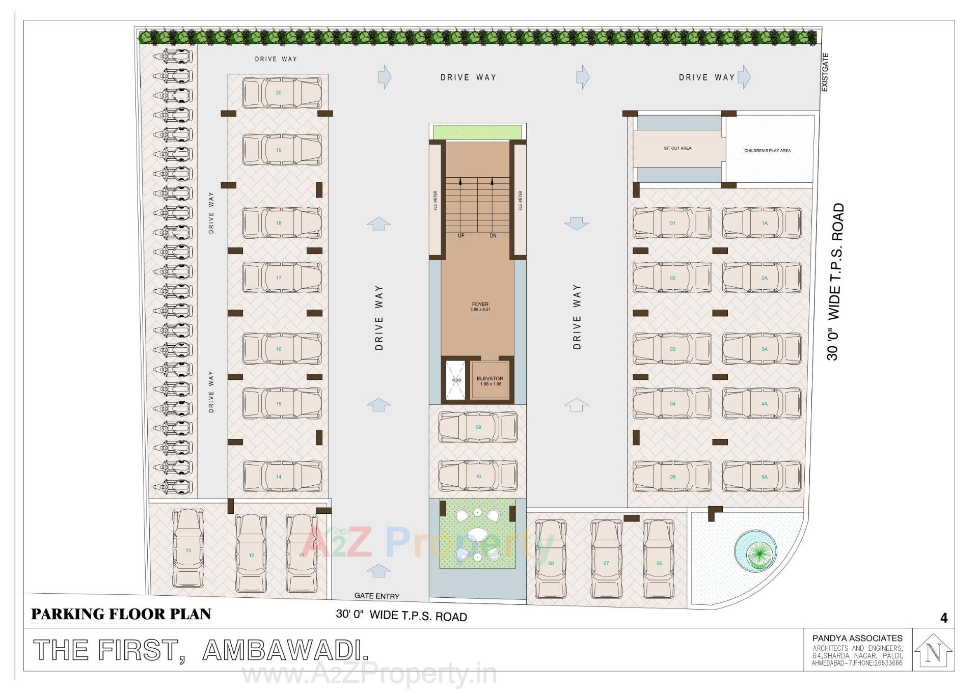 Layout of real estate project The located at Chhadawad, Ahmedabad, Gujarat
