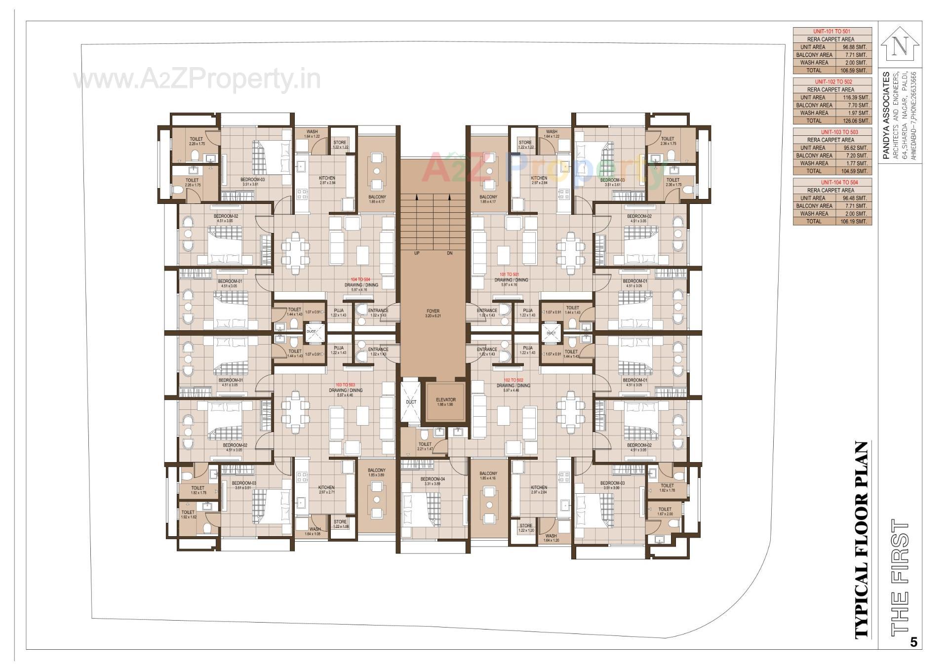 Layout of real estate project The located at Chhadawad, Ahmedabad, Gujarat