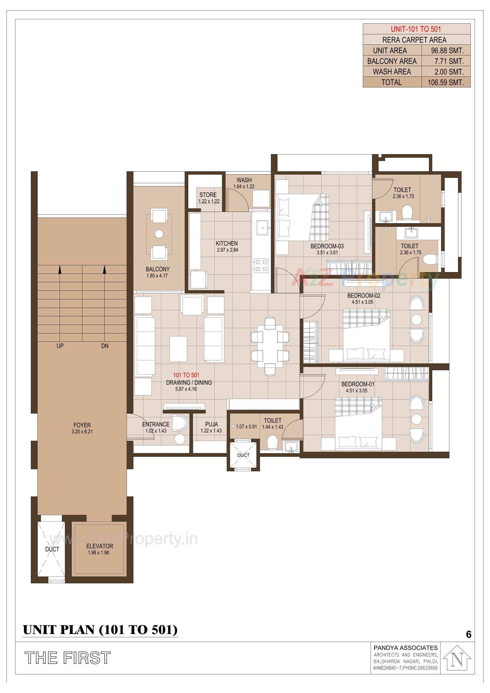 Layout of real estate project The located at Chhadawad, Ahmedabad, Gujarat