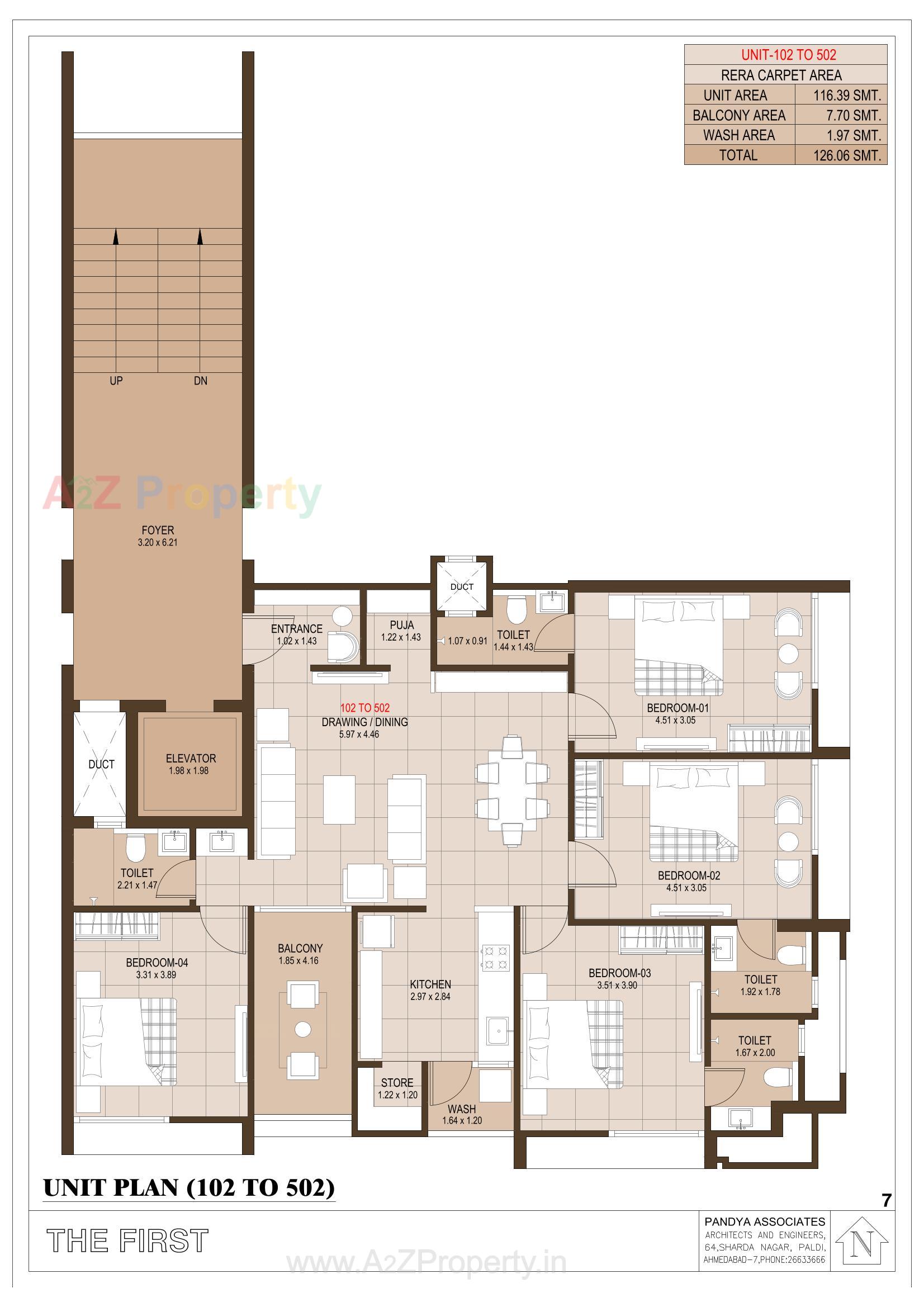 Layout of real estate project The located at Chhadawad, Ahmedabad, Gujarat