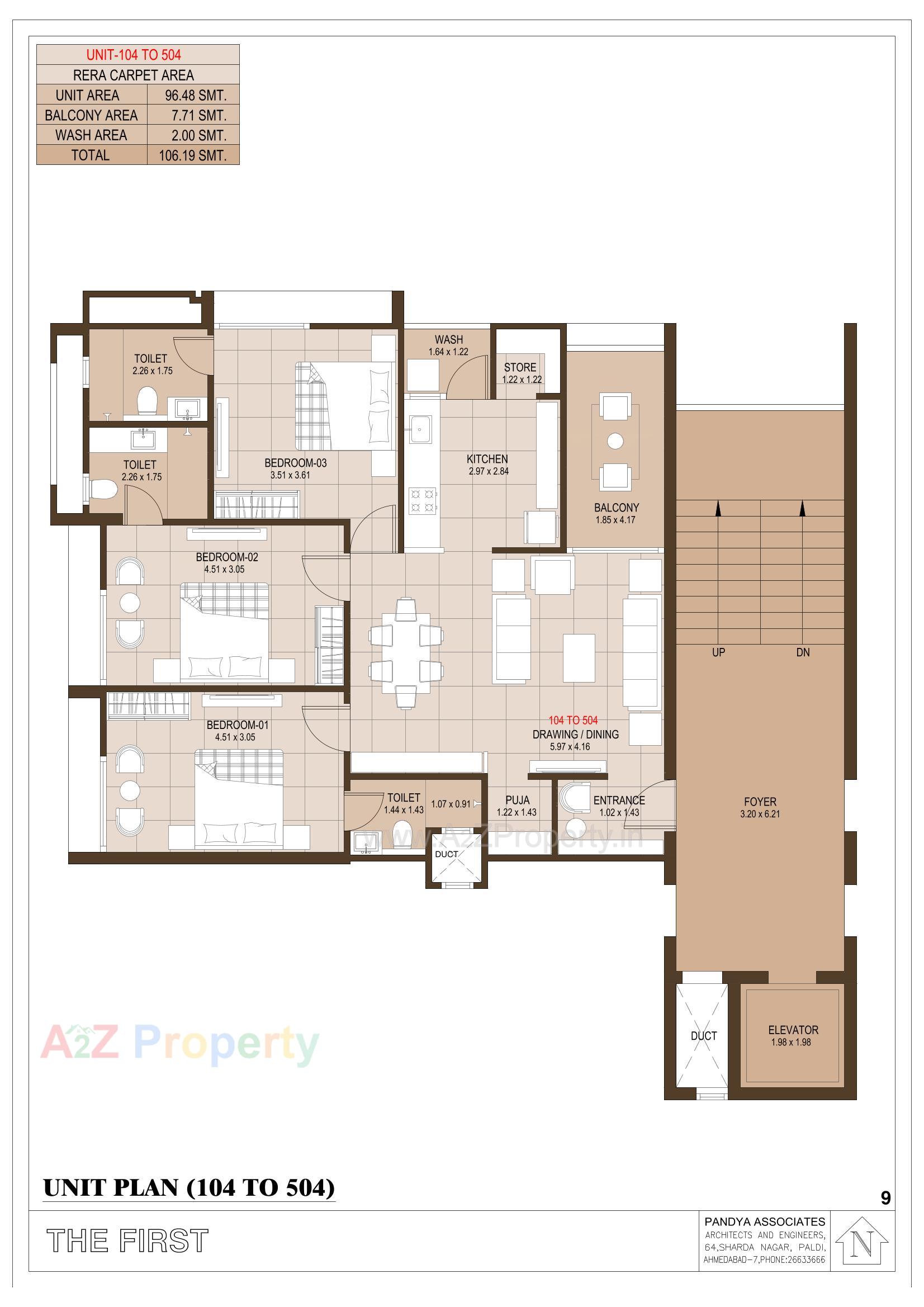 Layout of real estate project The located at Chhadawad, Ahmedabad, Gujarat