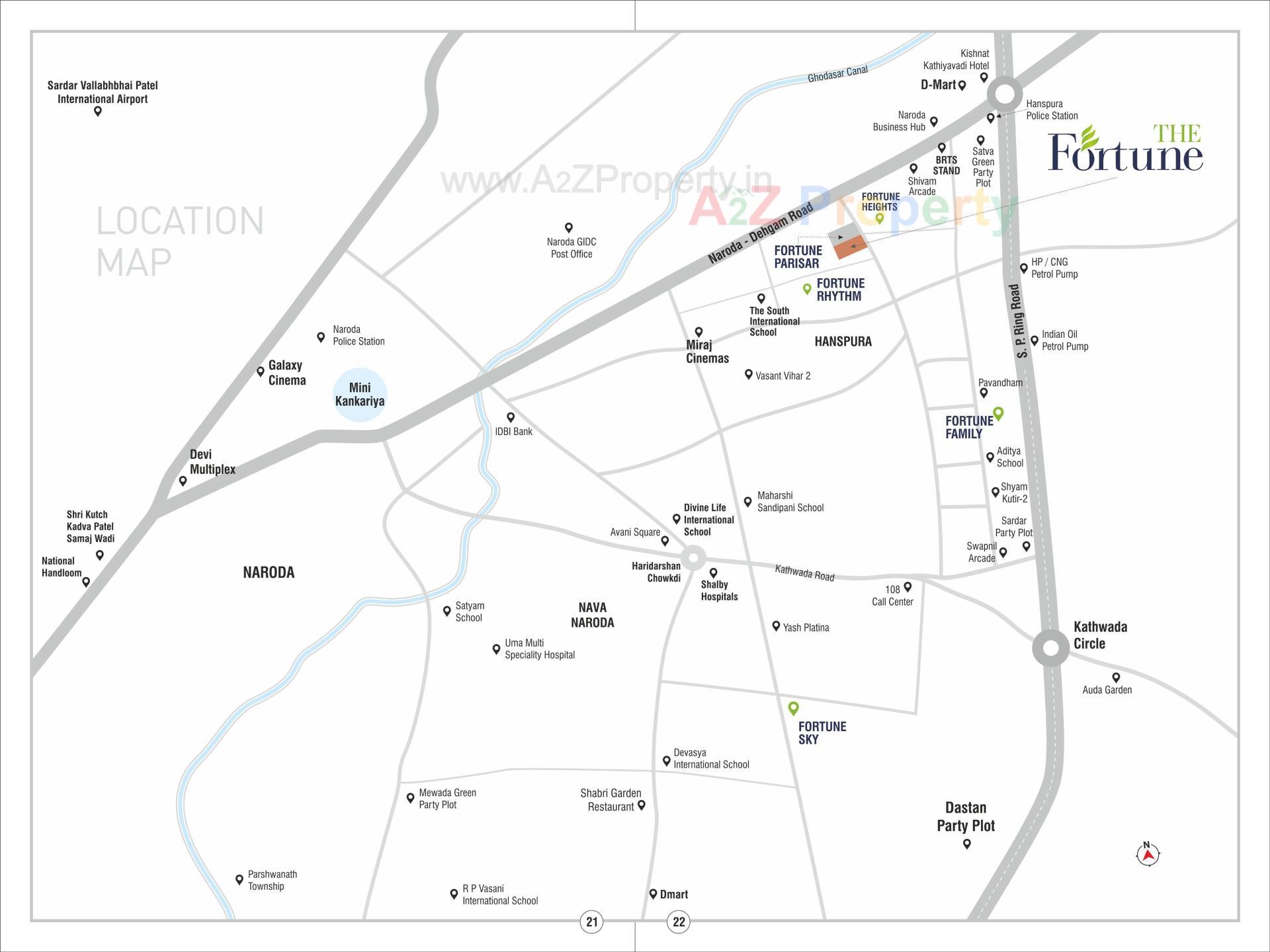  of real estate project The Fortune located at Hanshpura, Ahmedabad, Gujarat