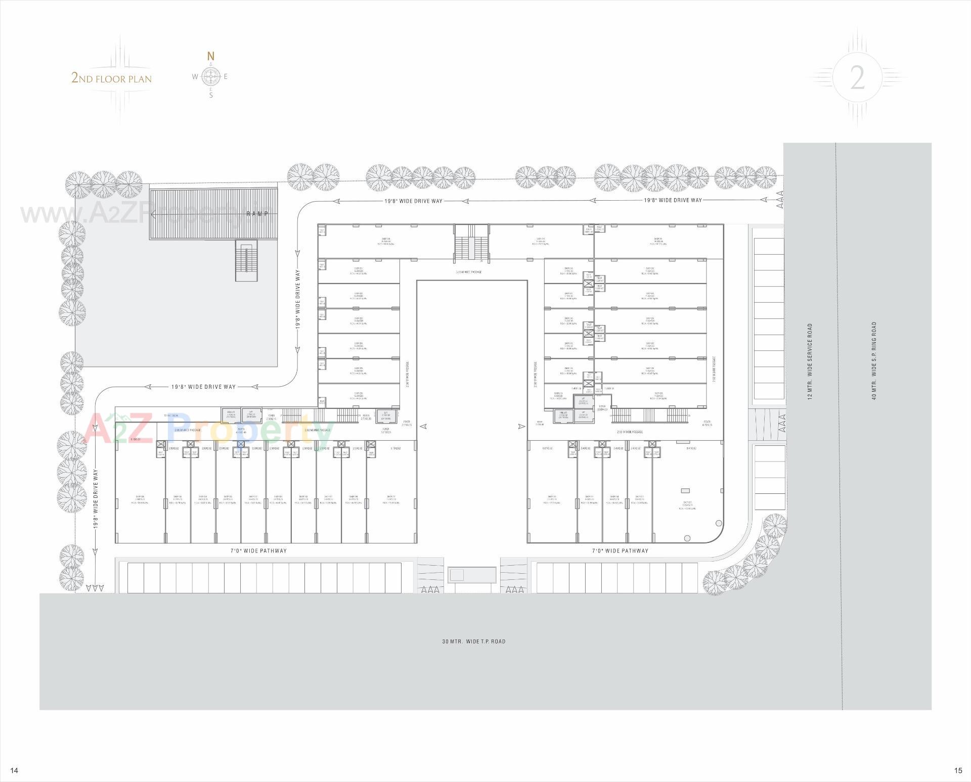 Layout of real estate project The Gateway located at Nikol, Ahmedabad, Gujarat