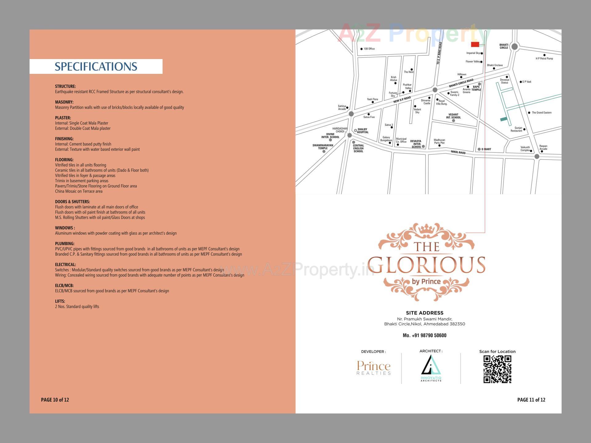  of real estate project The Glorious located at Nikol, Ahmedabad, Gujarat