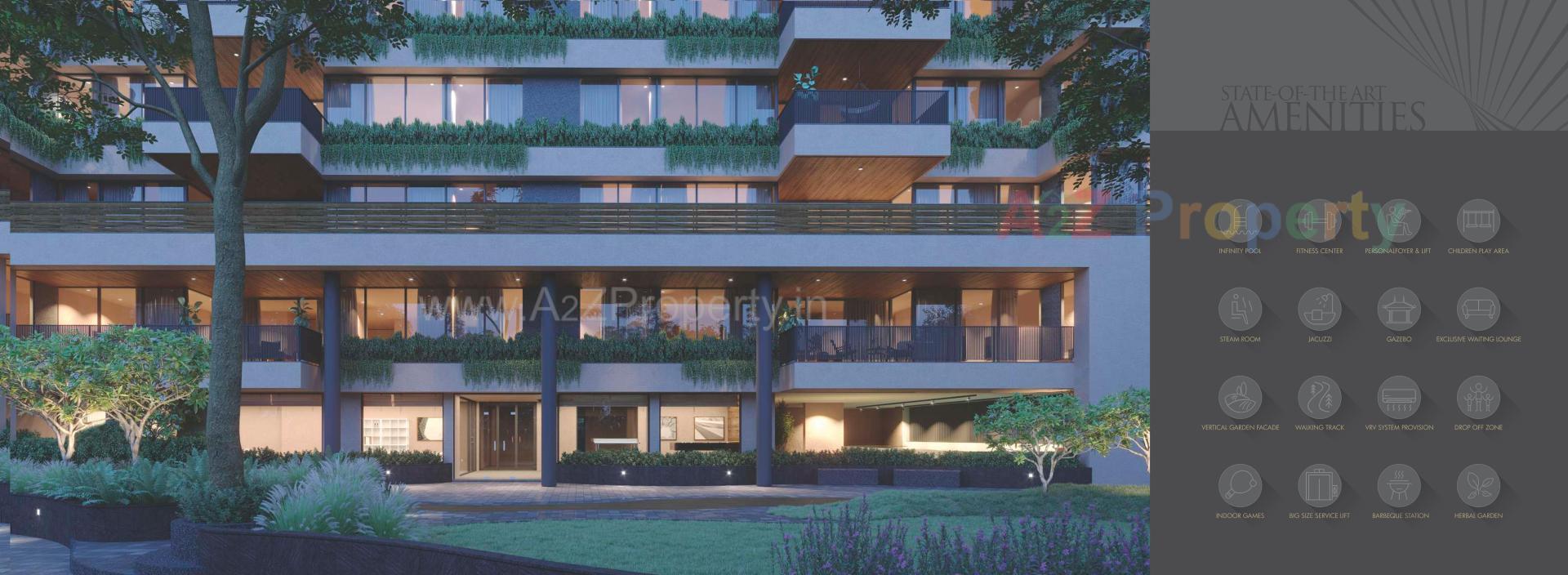 3D Elevation of real estate project The Gold By Samor located at Hebatpur, Ahmedabad, Gujarat