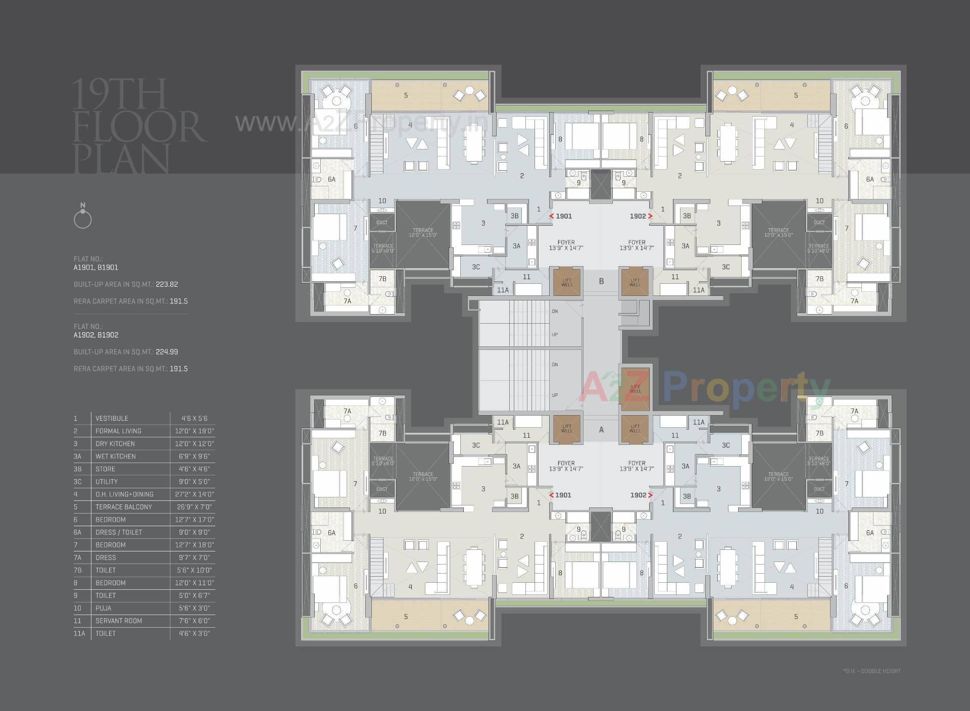 Layout of real estate project The Gold By Samor located at Hebatpur, Ahmedabad, Gujarat