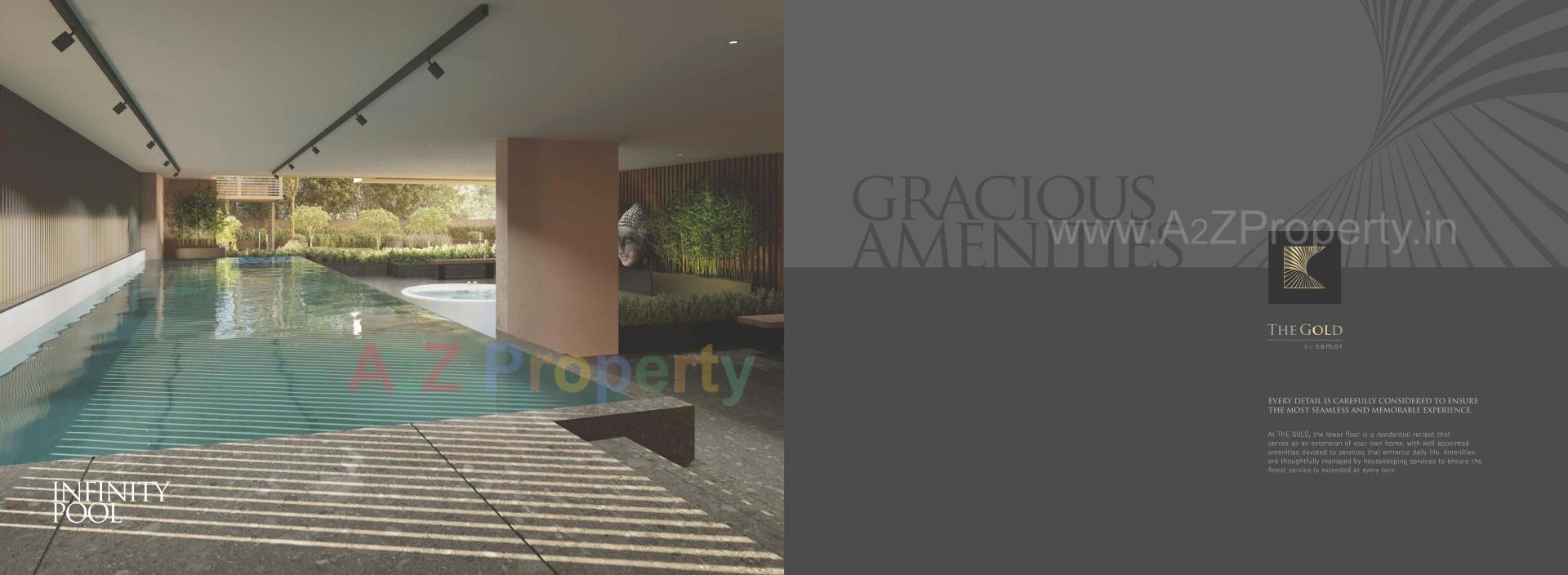 3D Elevation of real estate project The Gold By Samor located at Hebatpur, Ahmedabad, Gujarat