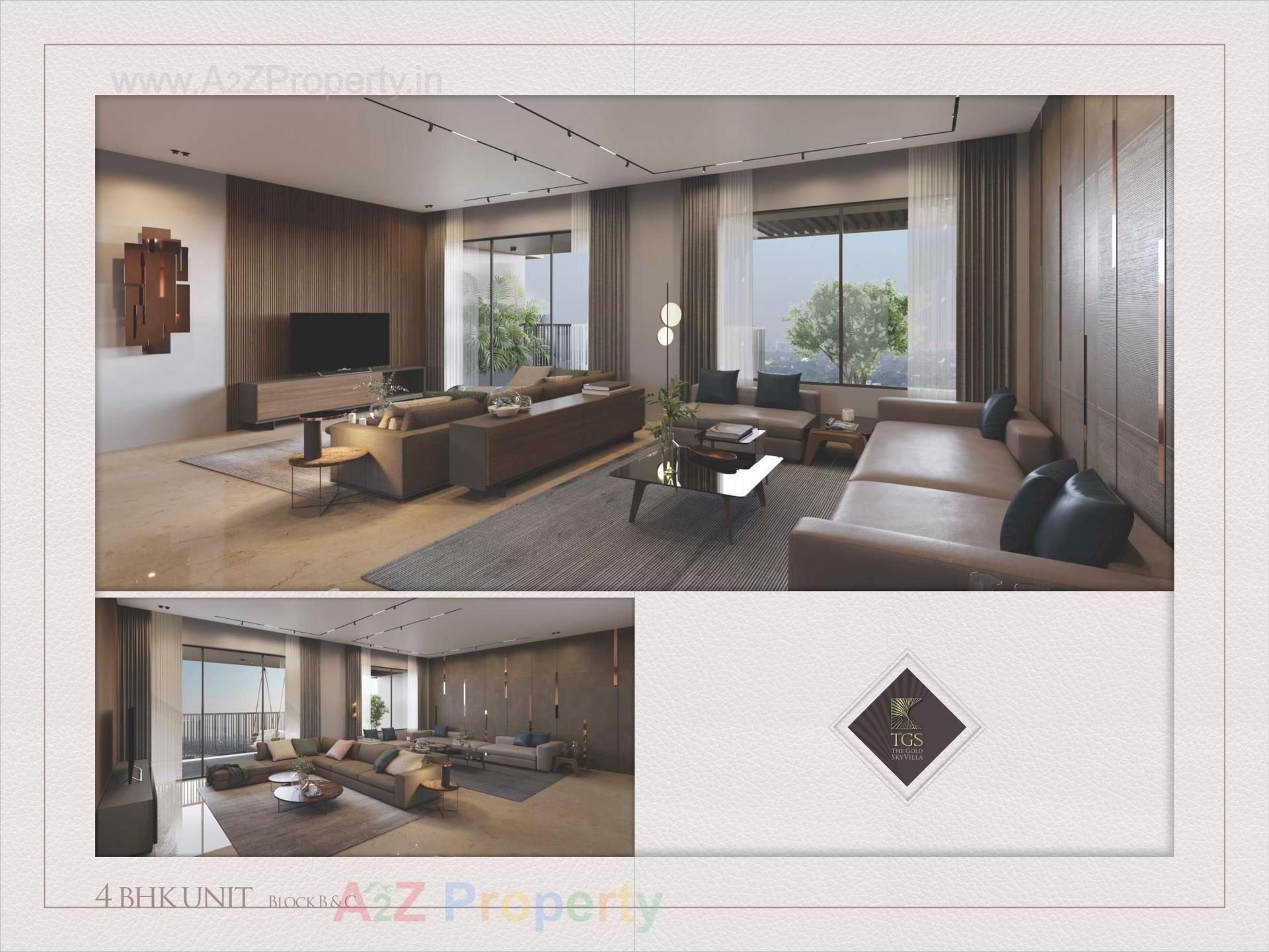 3D Elevation of real estate project The Gold Sky Villa located at Bhadaj, Ahmedabad, Gujarat