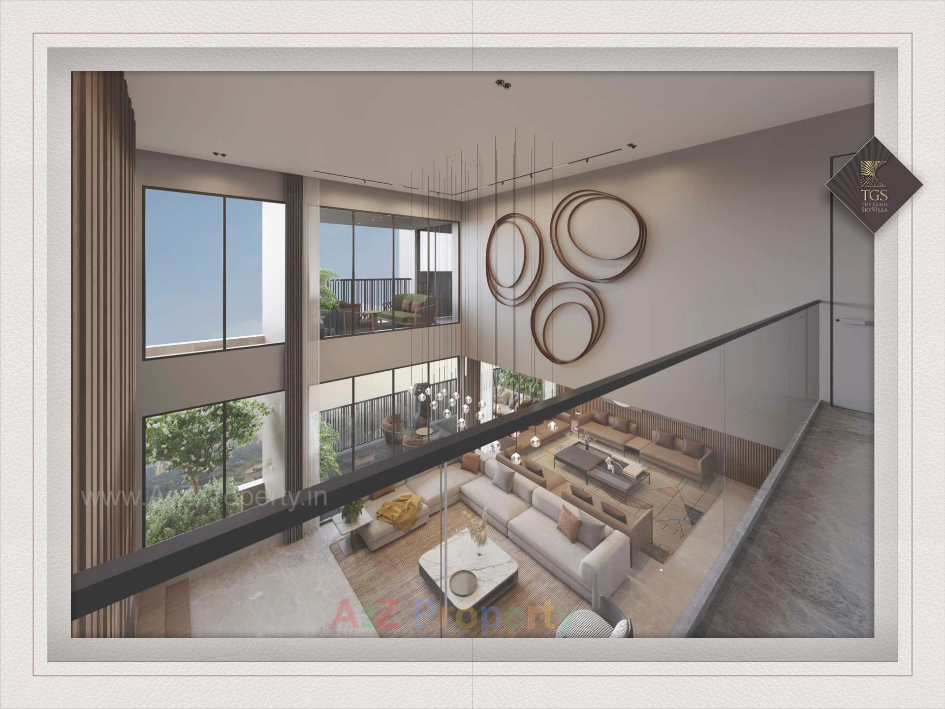 3D Elevation of real estate project The Gold Sky Villa located at Bhadaj, Ahmedabad, Gujarat