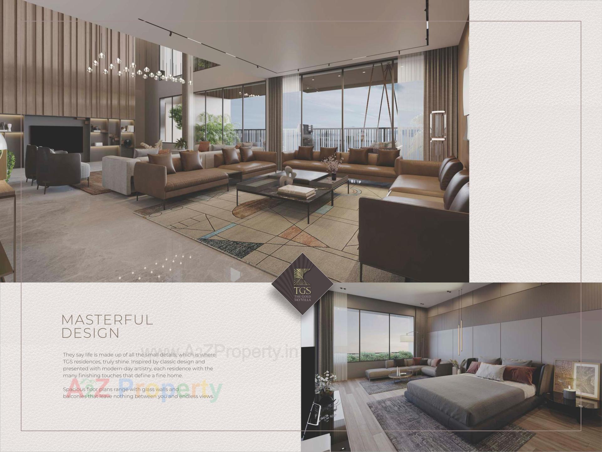 3D Elevation of real estate project The Gold Sky Villa located at Bhadaj, Ahmedabad, Gujarat