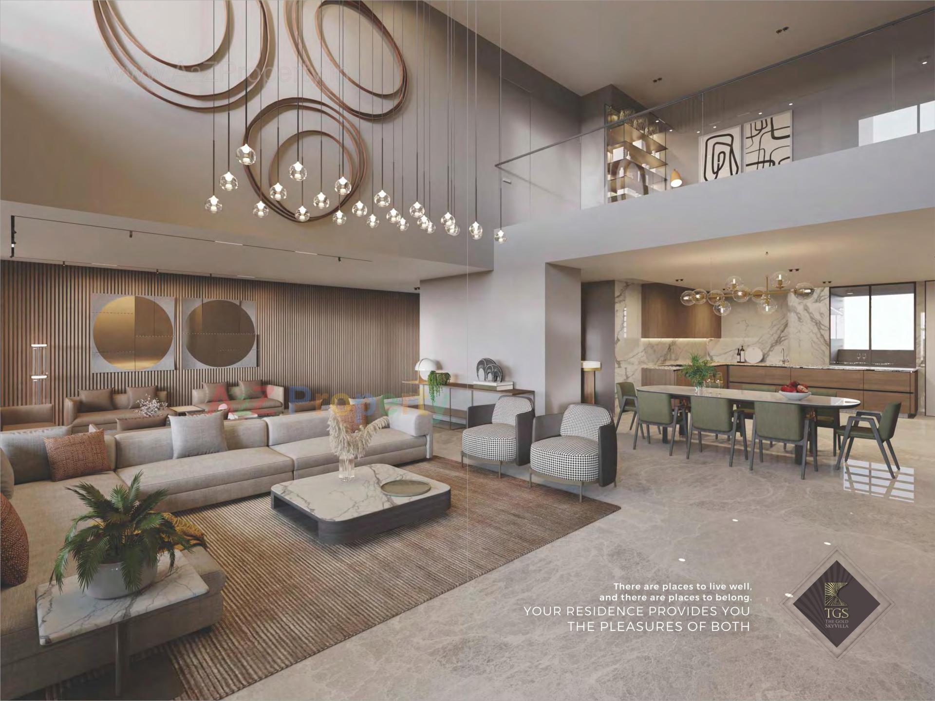 3D Elevation of real estate project The Gold Sky Villa located at Bhadaj, Ahmedabad, Gujarat