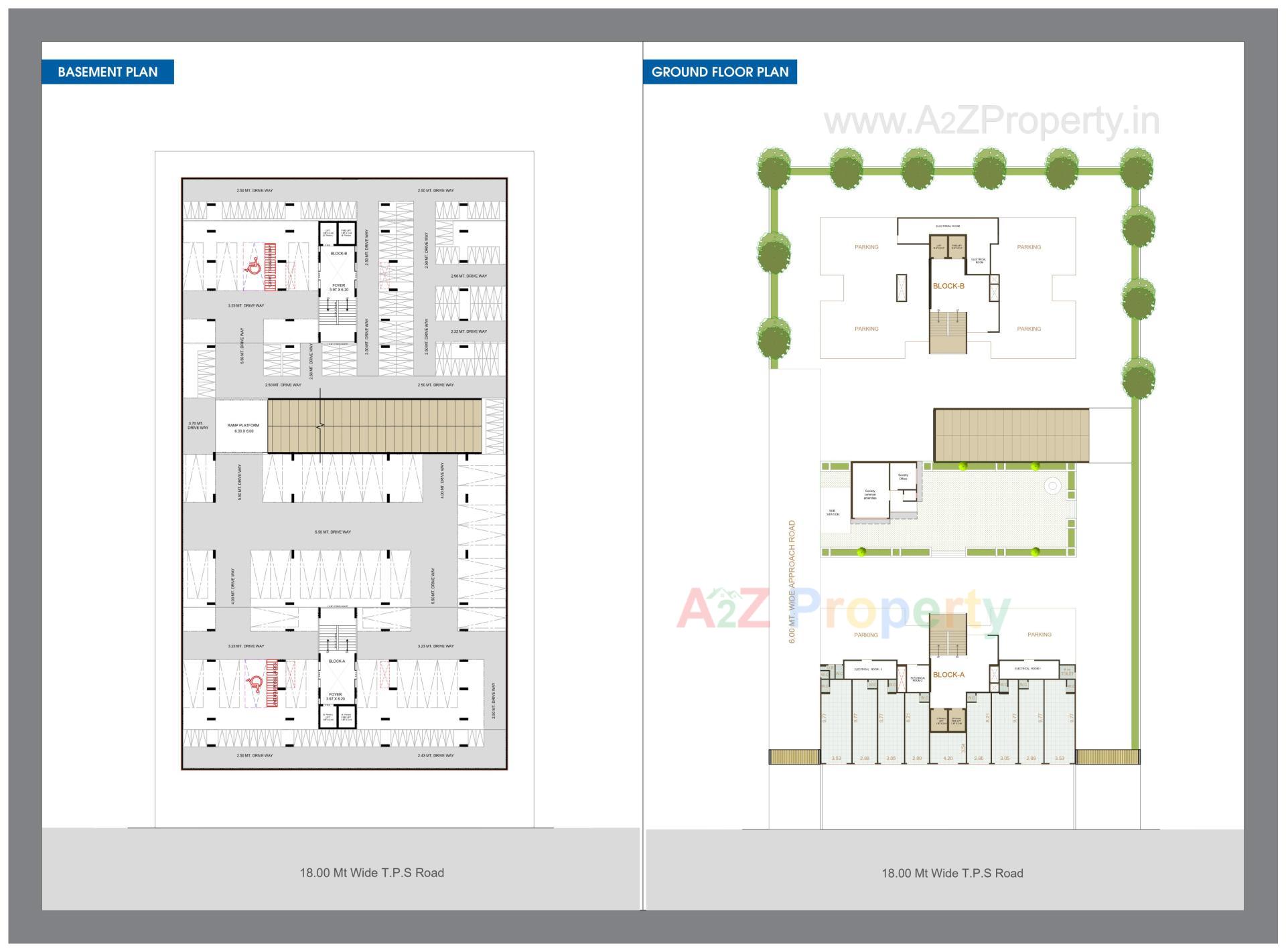 Layout of real estate project The Grand Gokuldham located at Vastral, Ahmedabad, Gujarat