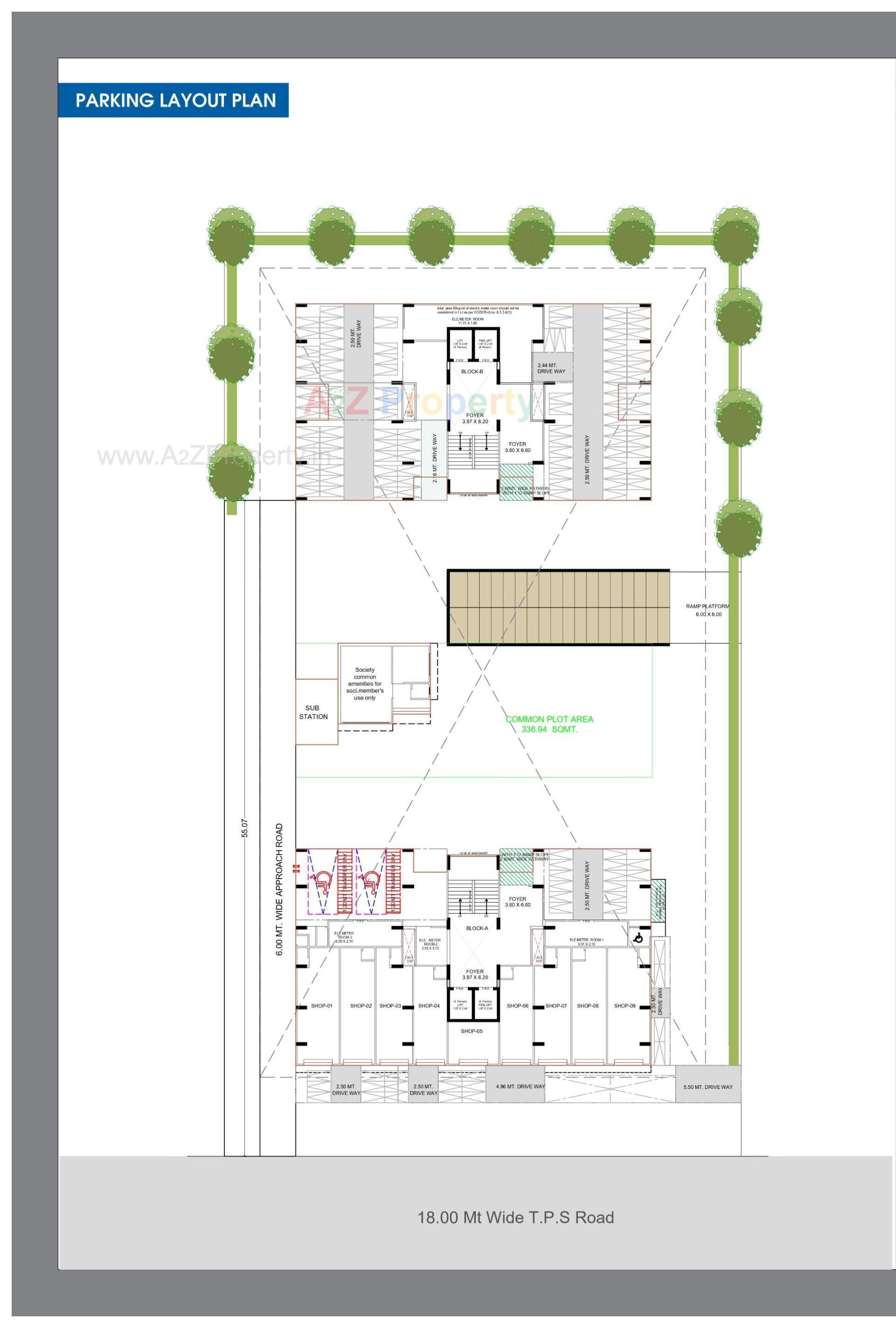 Layout of real estate project The Grand Gokuldham located at Vastral, Ahmedabad, Gujarat
