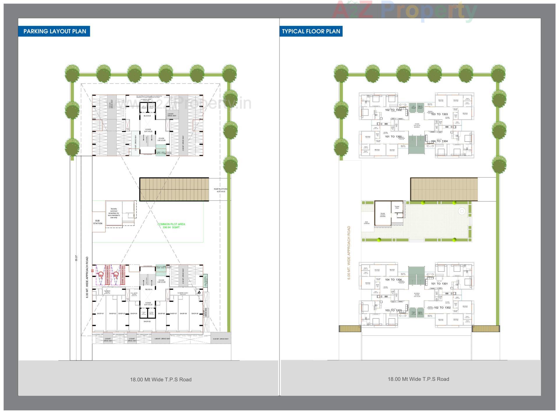 Layout of real estate project The Grand Gokuldham located at Vastral, Ahmedabad, Gujarat