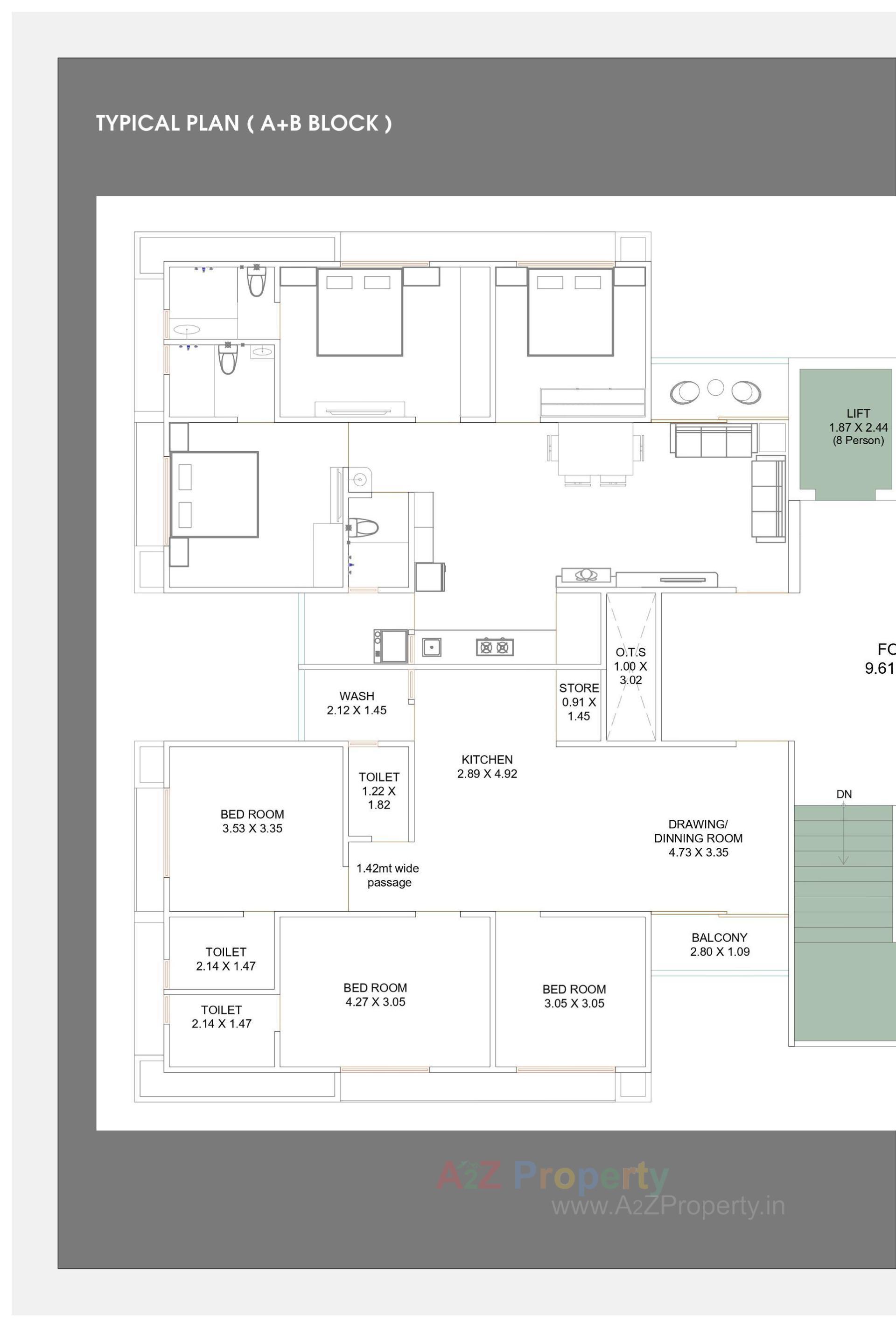Layout of real estate project The Grand Gokuldham located at Vastral, Ahmedabad, Gujarat